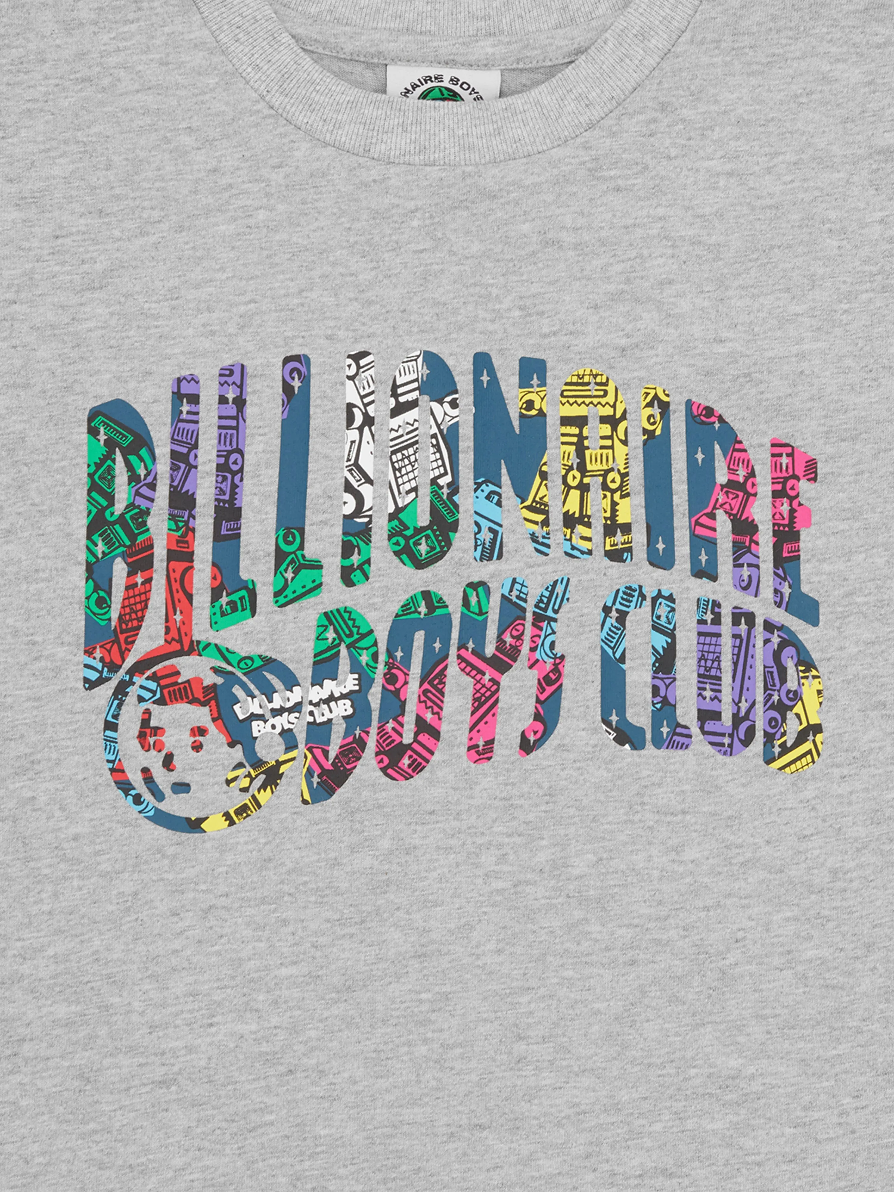 Billionaire Boys Club Kids Robot Arch Logo T-Shirt in Grey