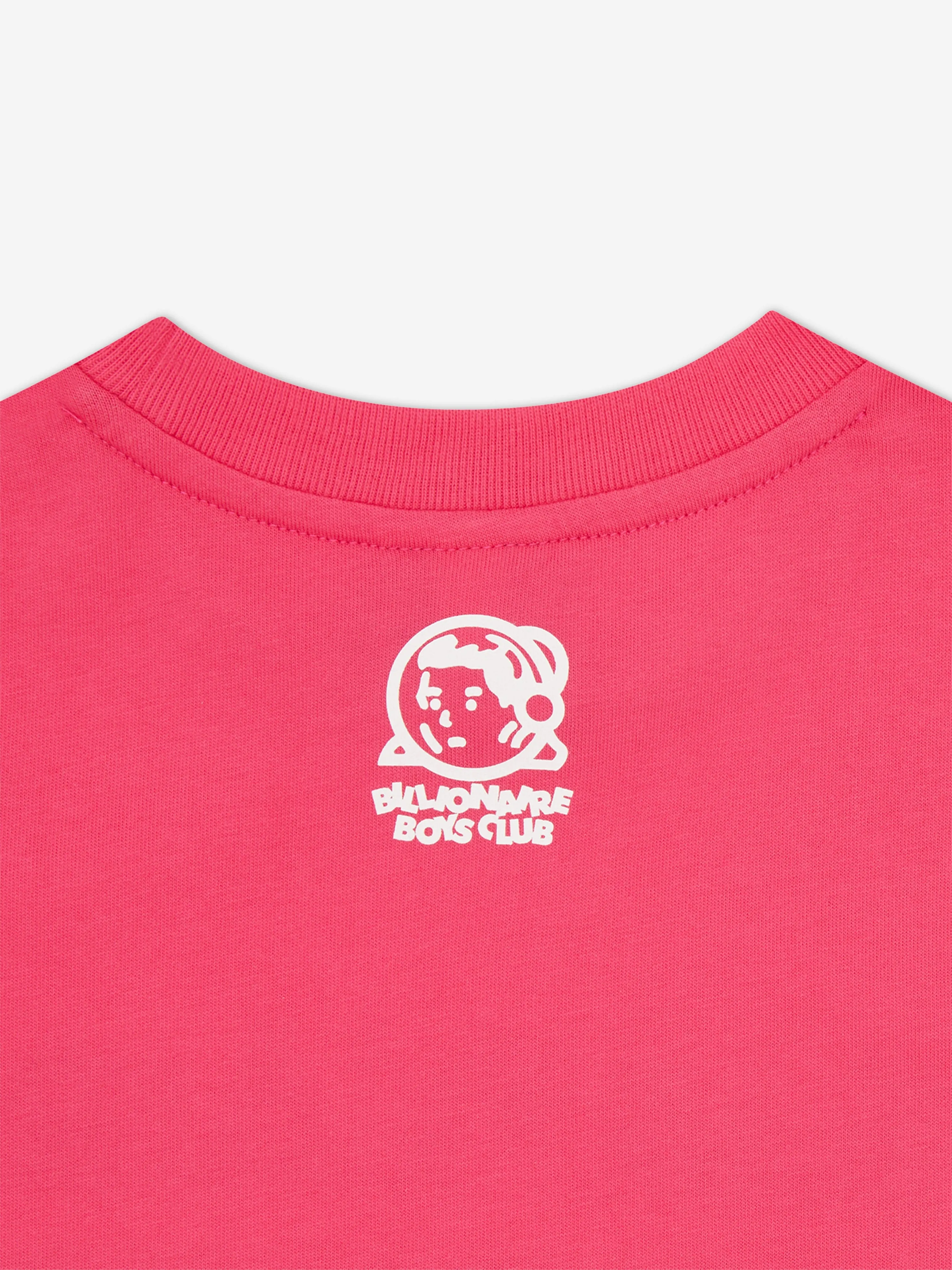 Billionaire Boys Club Kids Robot Text T-Shirt in Pink