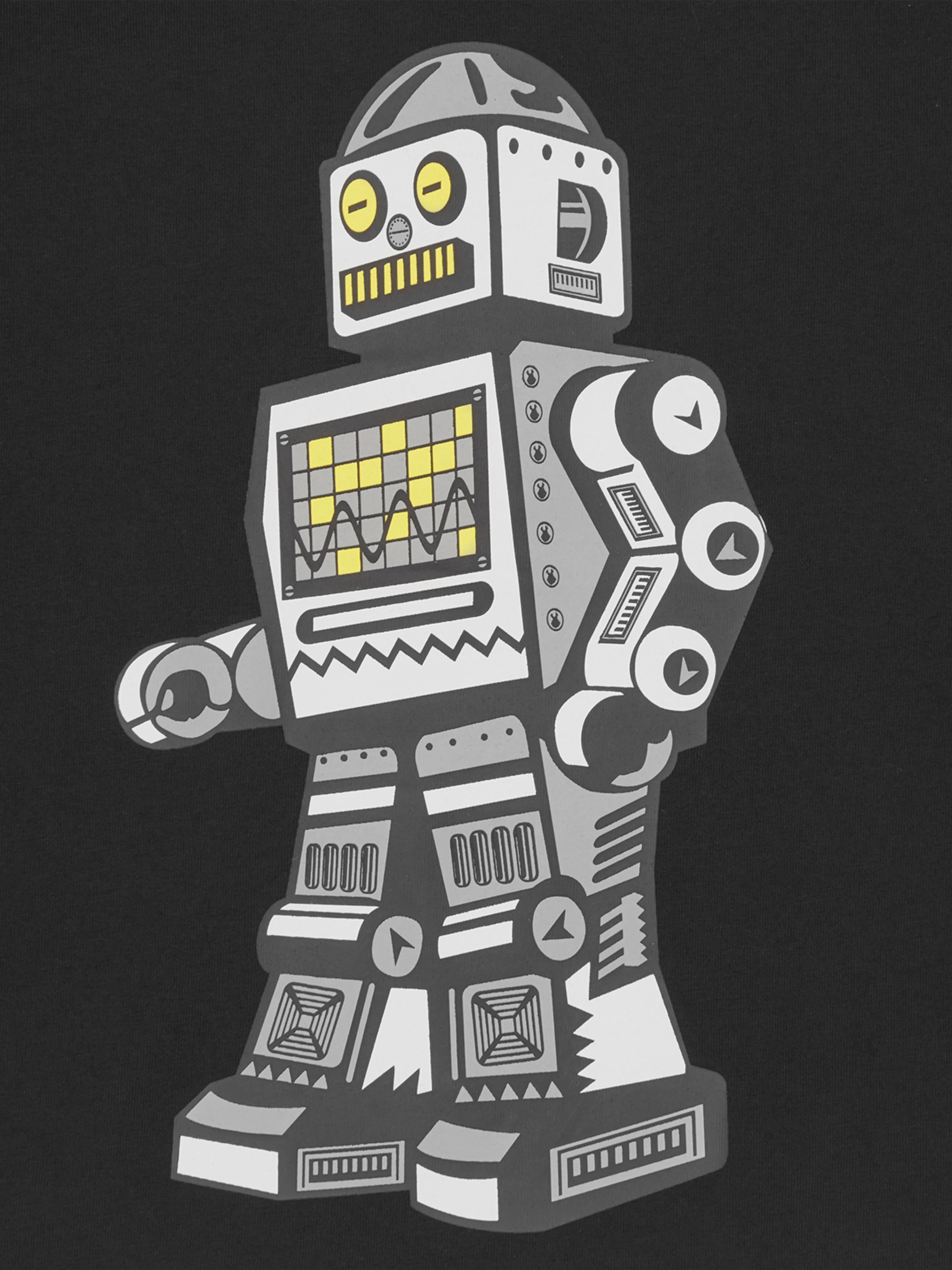 Billionaire Boys Club Kids Walking Robot Long Sleeve T-Shirt in Black