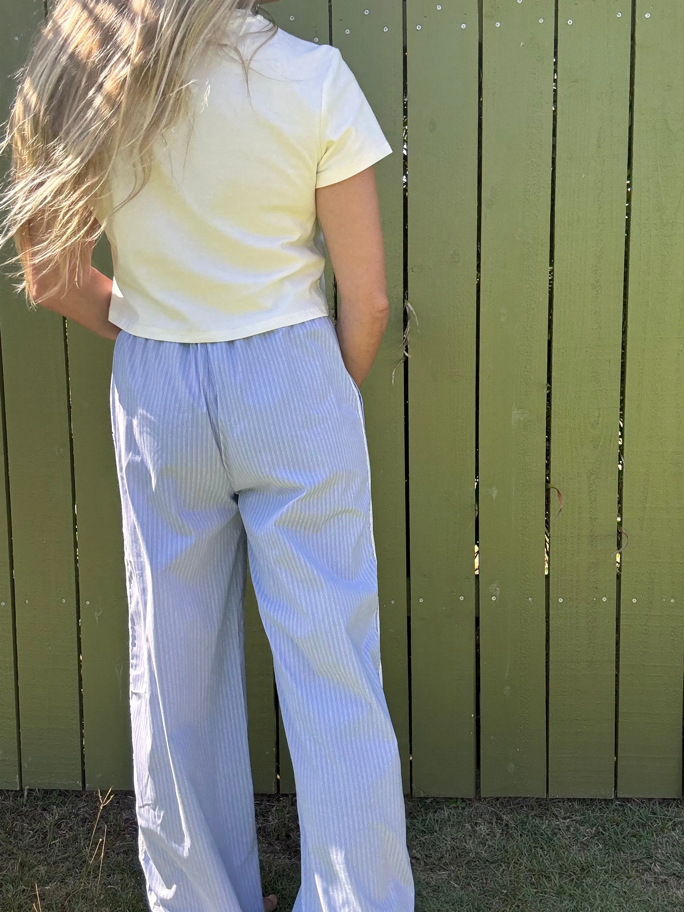 Bleu Athletica Pants