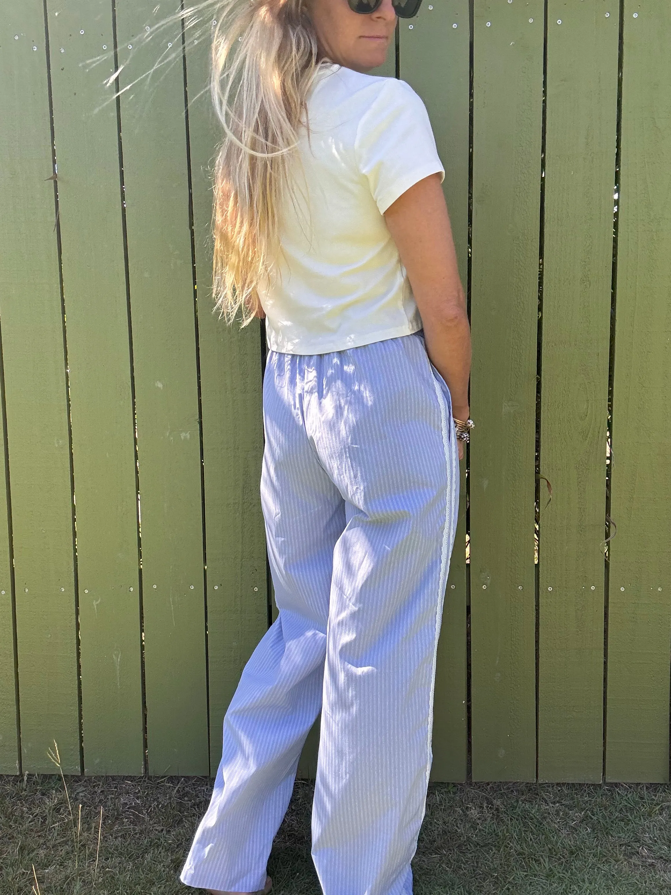 Bleu Athletica Pants