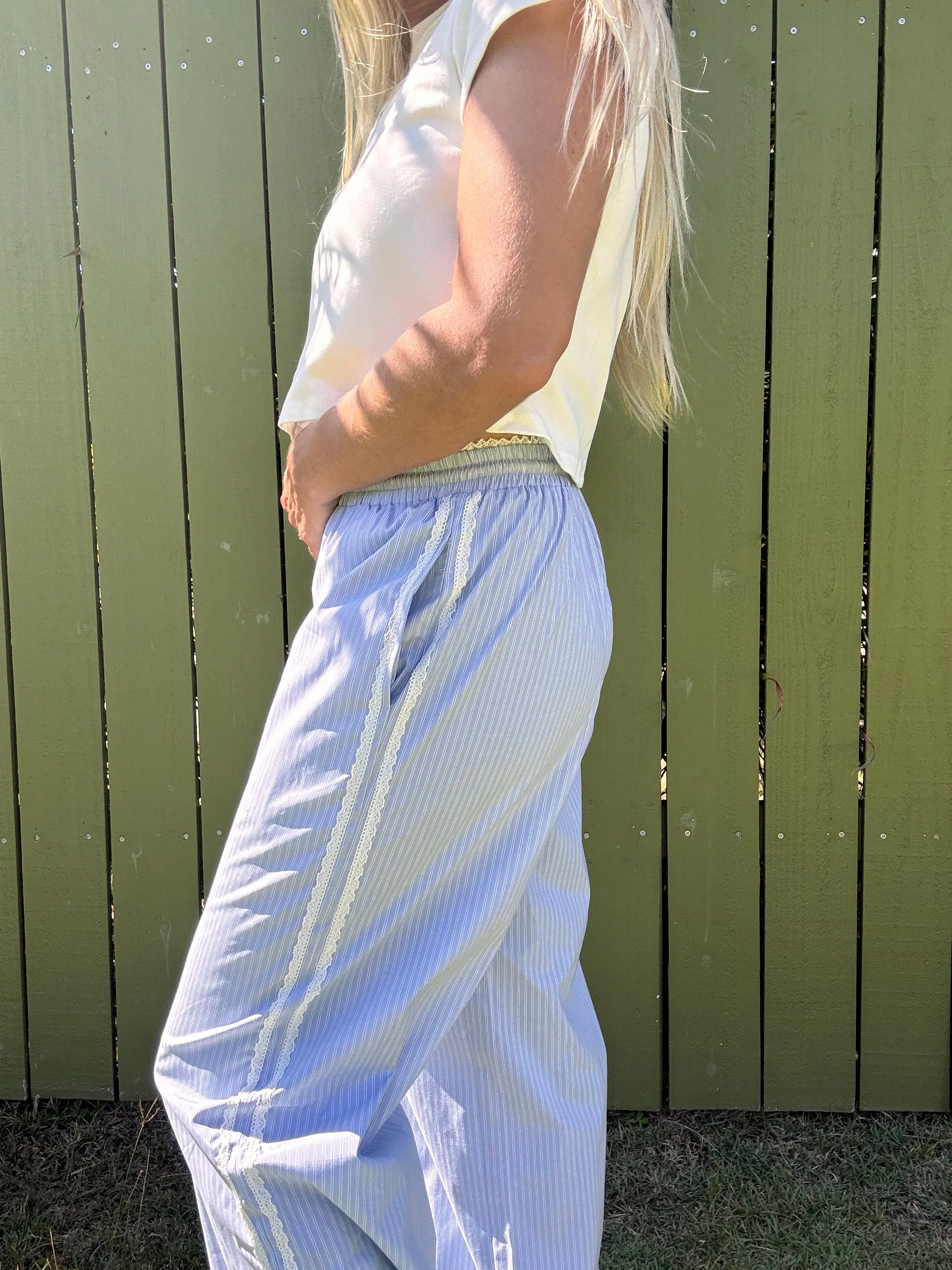 Bleu Athletica Pants