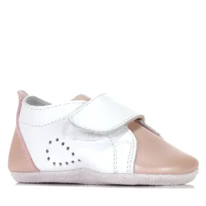 Bobux Soft Sole Grass Court White/Dusk Pearl Shoes_Bobux