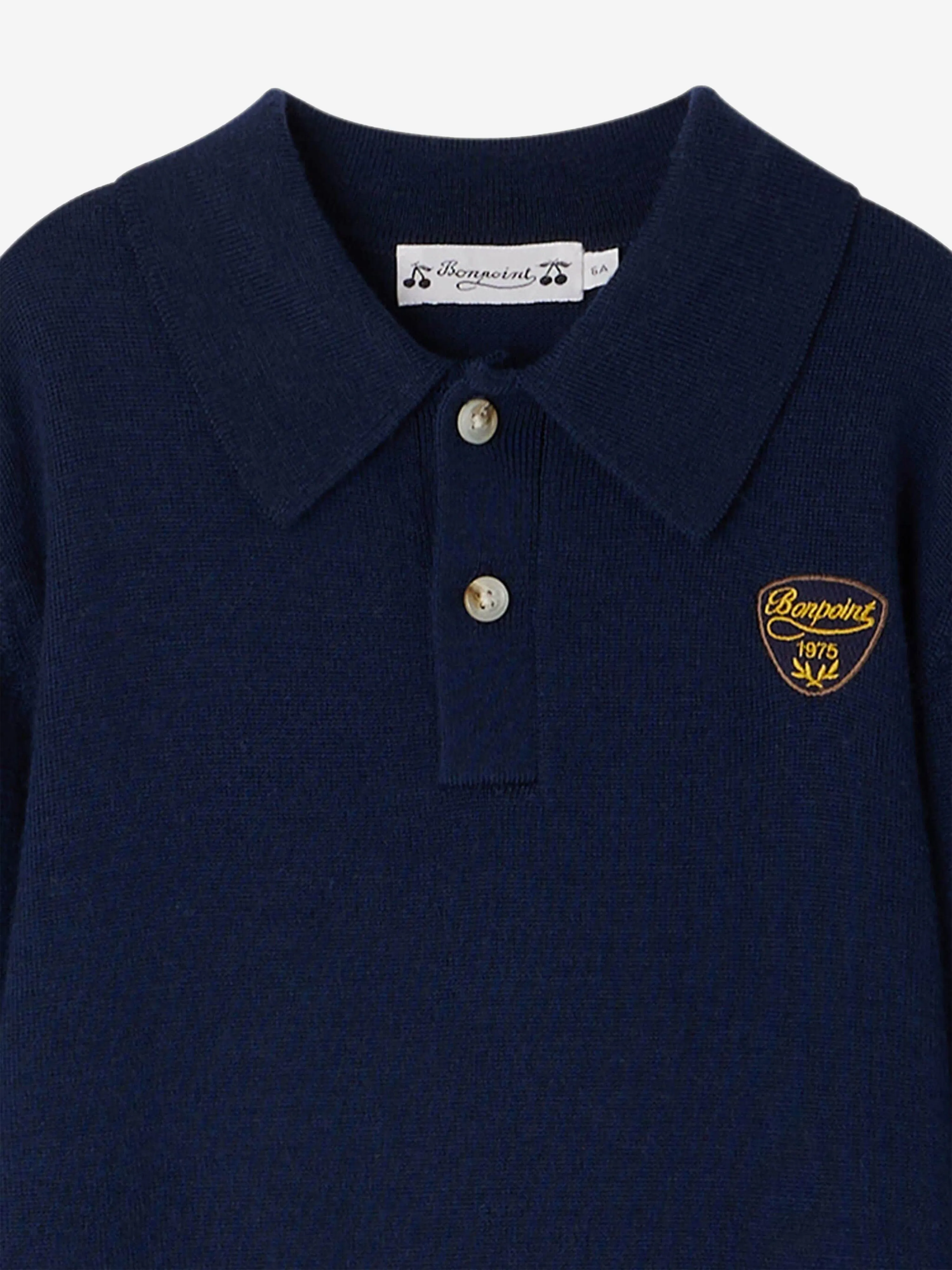 Bonpoint Boys Darius Polo Shirt in Blue