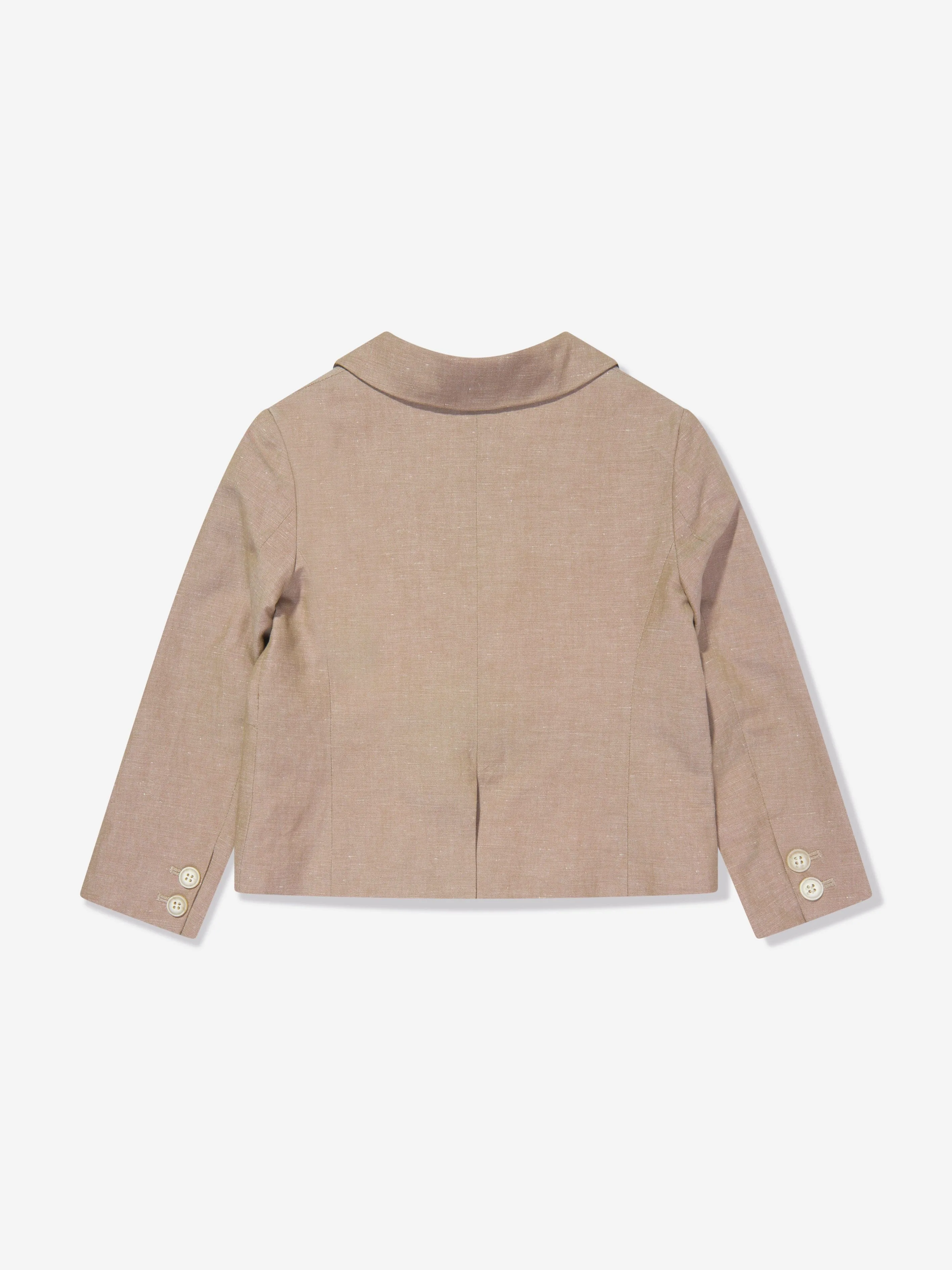 Bonpoint Boys Linen Aristide Blazer in Brown