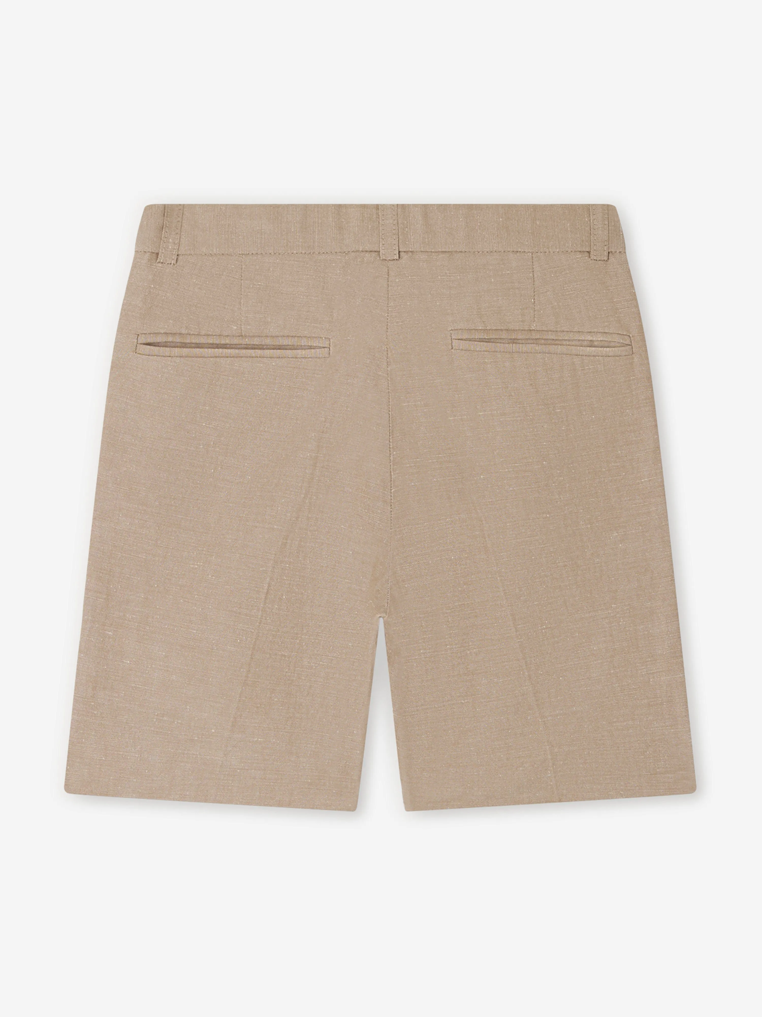 Bonpoint Boys Linen Calvin Shorts in Brown