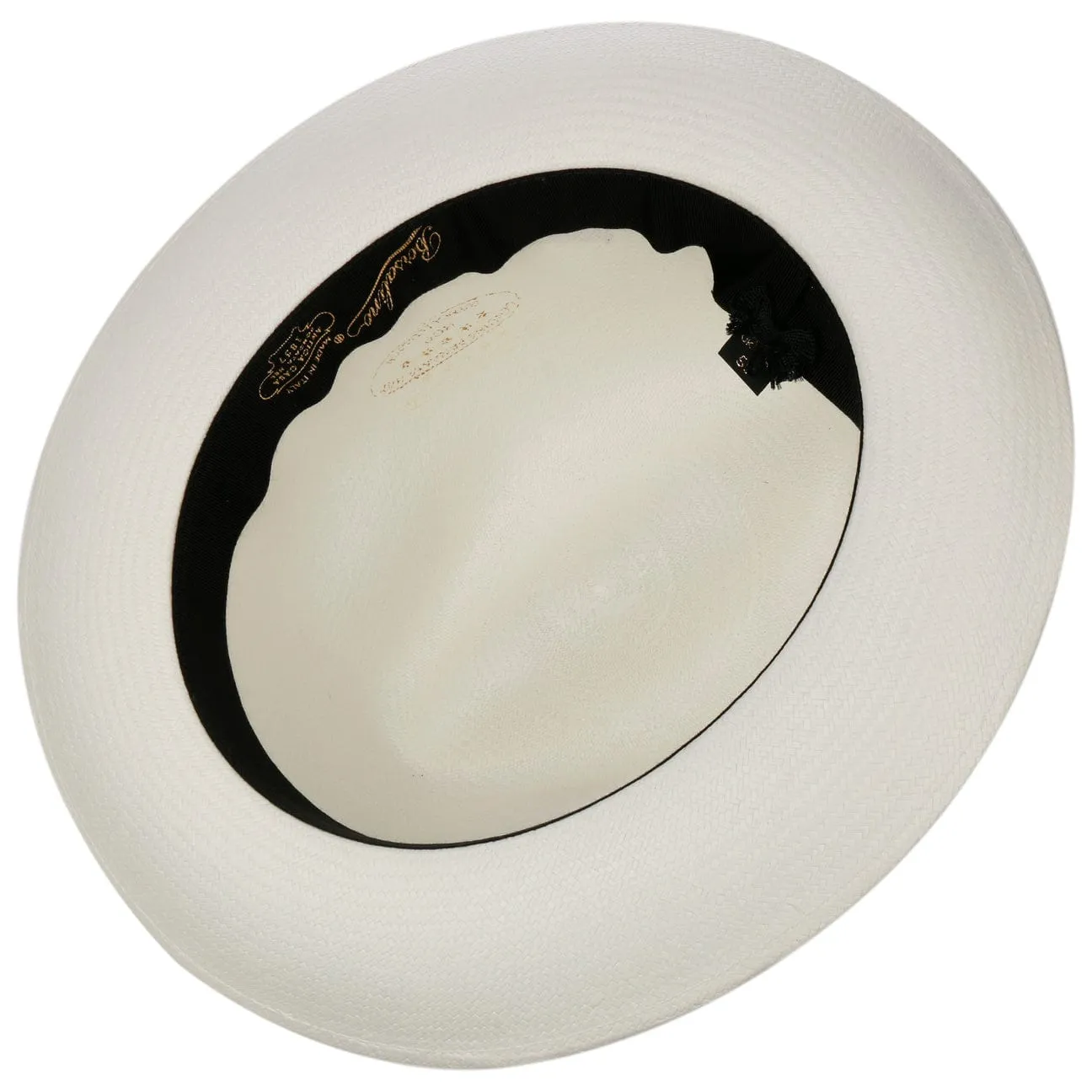 Borsalino Hats Grosgrain Trim Small Panama Hat by Borsalino