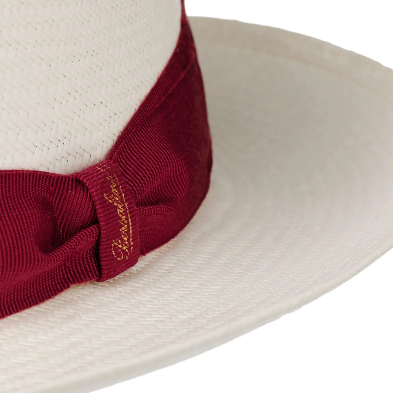 Borsalino Hats Grosgrain Trim Small Panama Hat by Borsalino