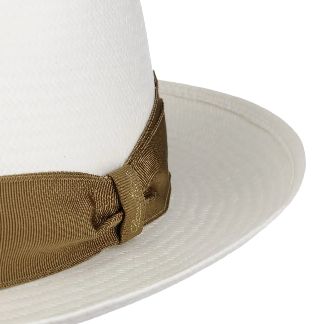 Borsalino Hats Grosgrain Trim Small Panama Hat by Borsalino