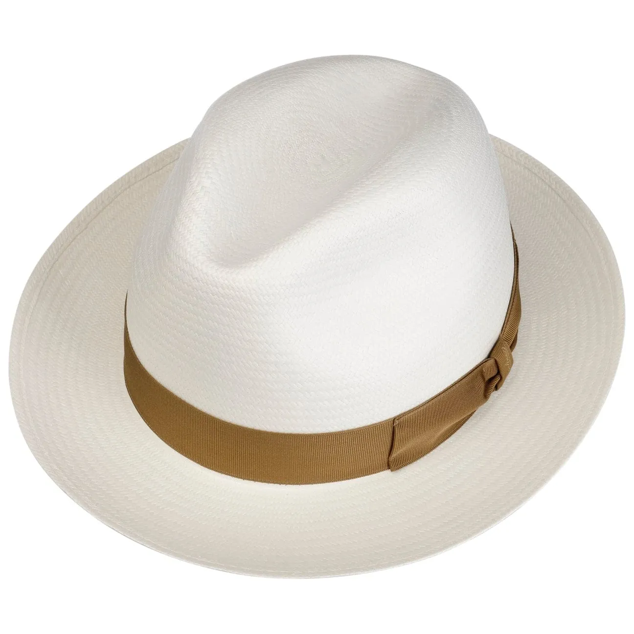 Borsalino Hats Grosgrain Trim Small Panama Hat by Borsalino