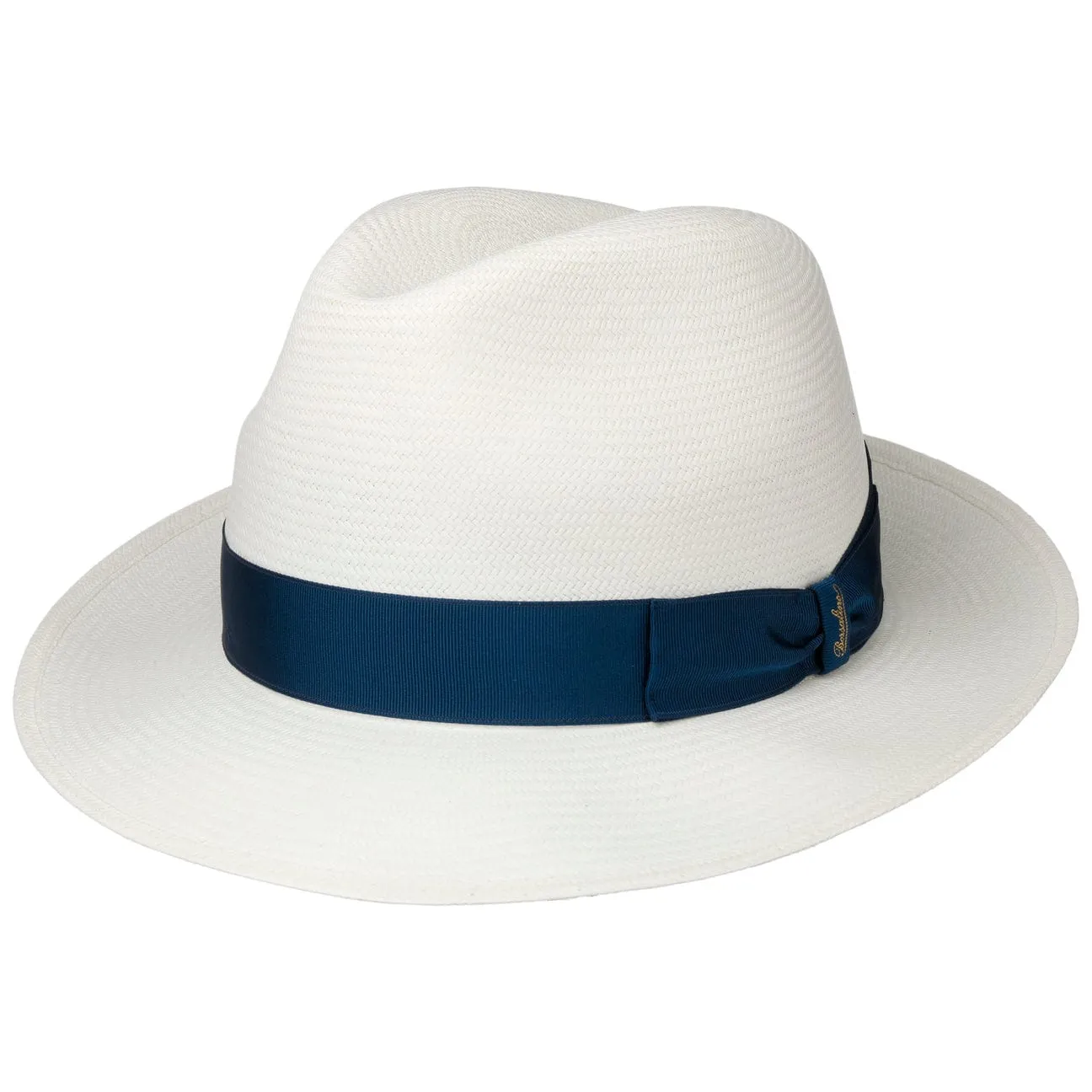 Borsalino Hats Grosgrain Trim Small Panama Hat by Borsalino
