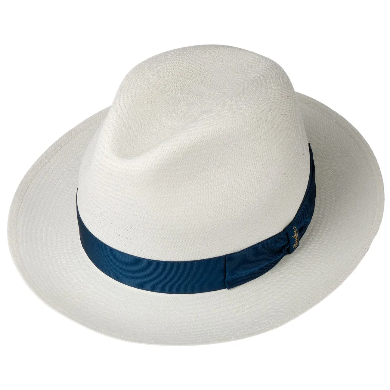 Borsalino Hats Grosgrain Trim Small Panama Hat by Borsalino