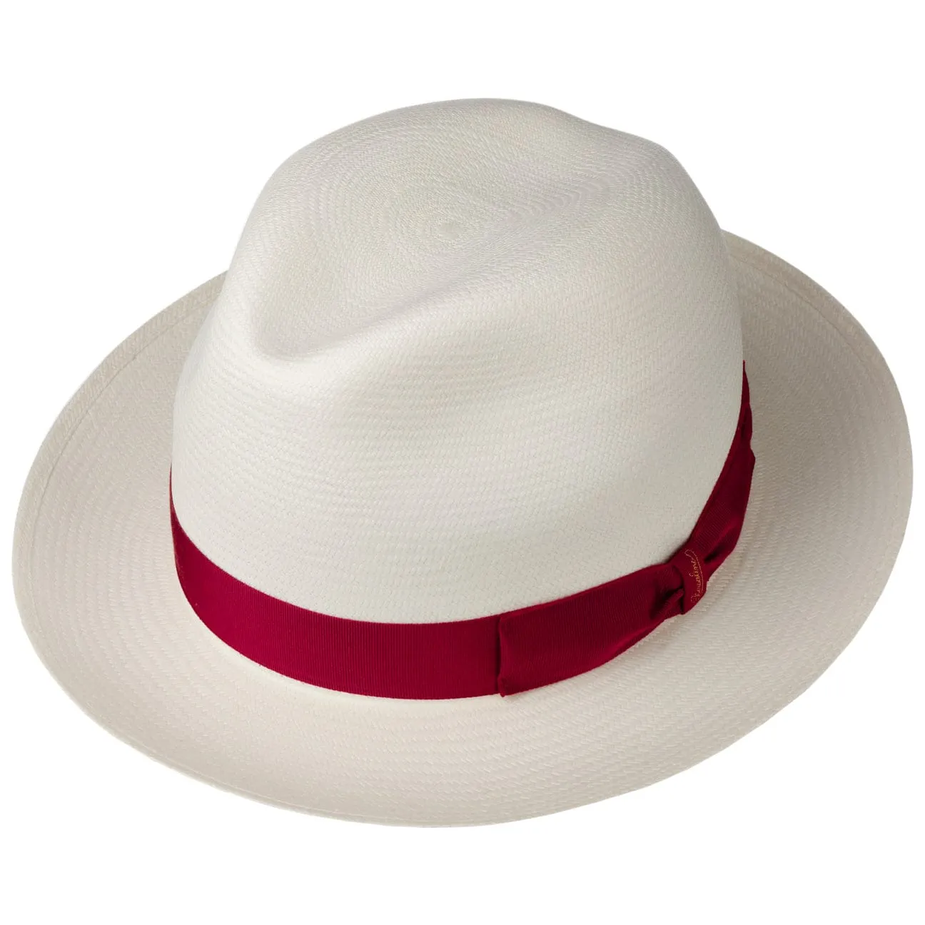 Borsalino Hats Grosgrain Trim Small Panama Hat by Borsalino