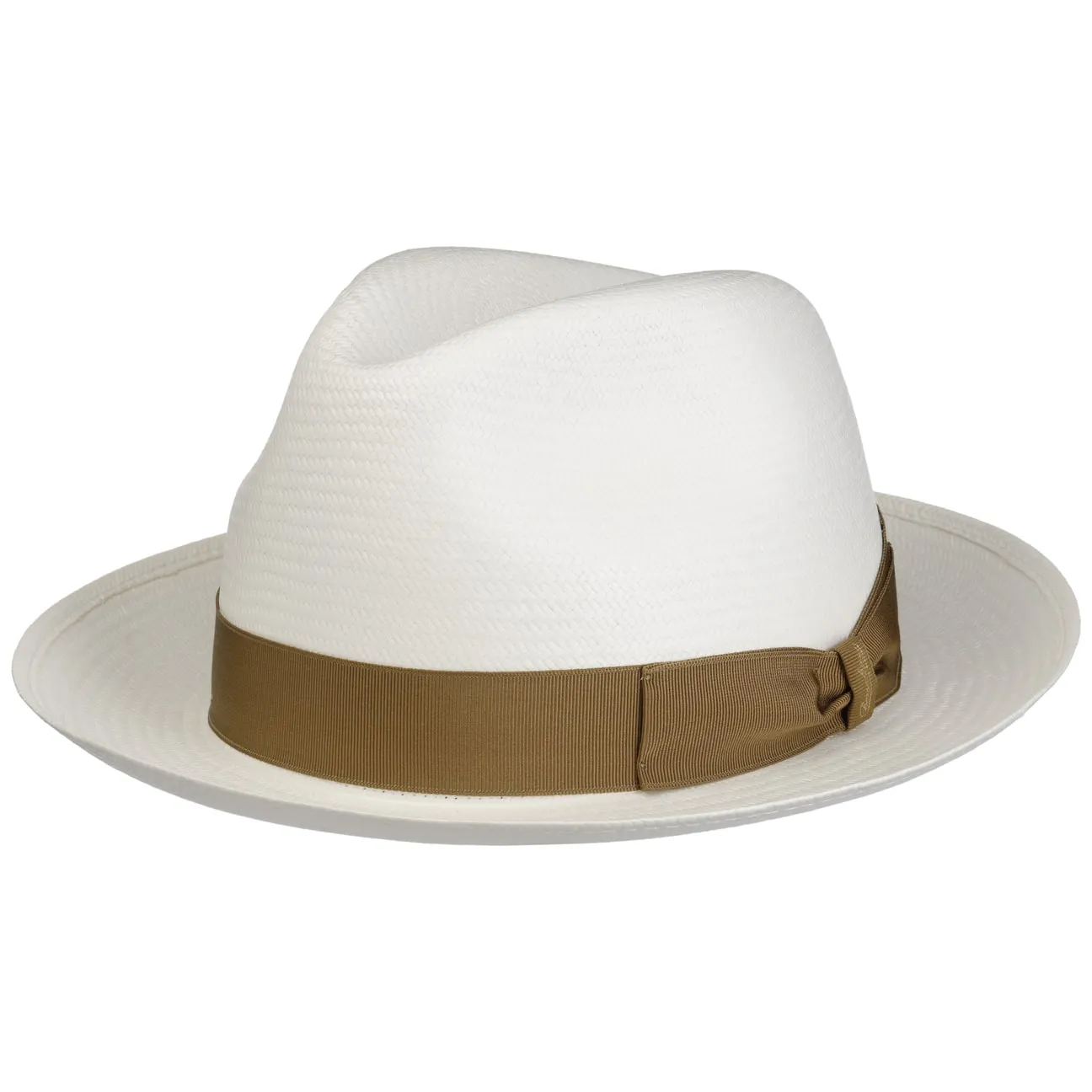 Borsalino Hats Grosgrain Trim Small Panama Hat by Borsalino