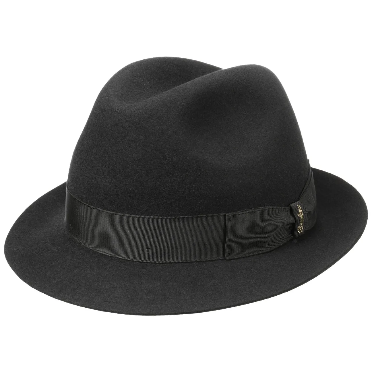 Borsalino Hats Marengo Stingy  Fur Felt Fedora Hat by Borsalino