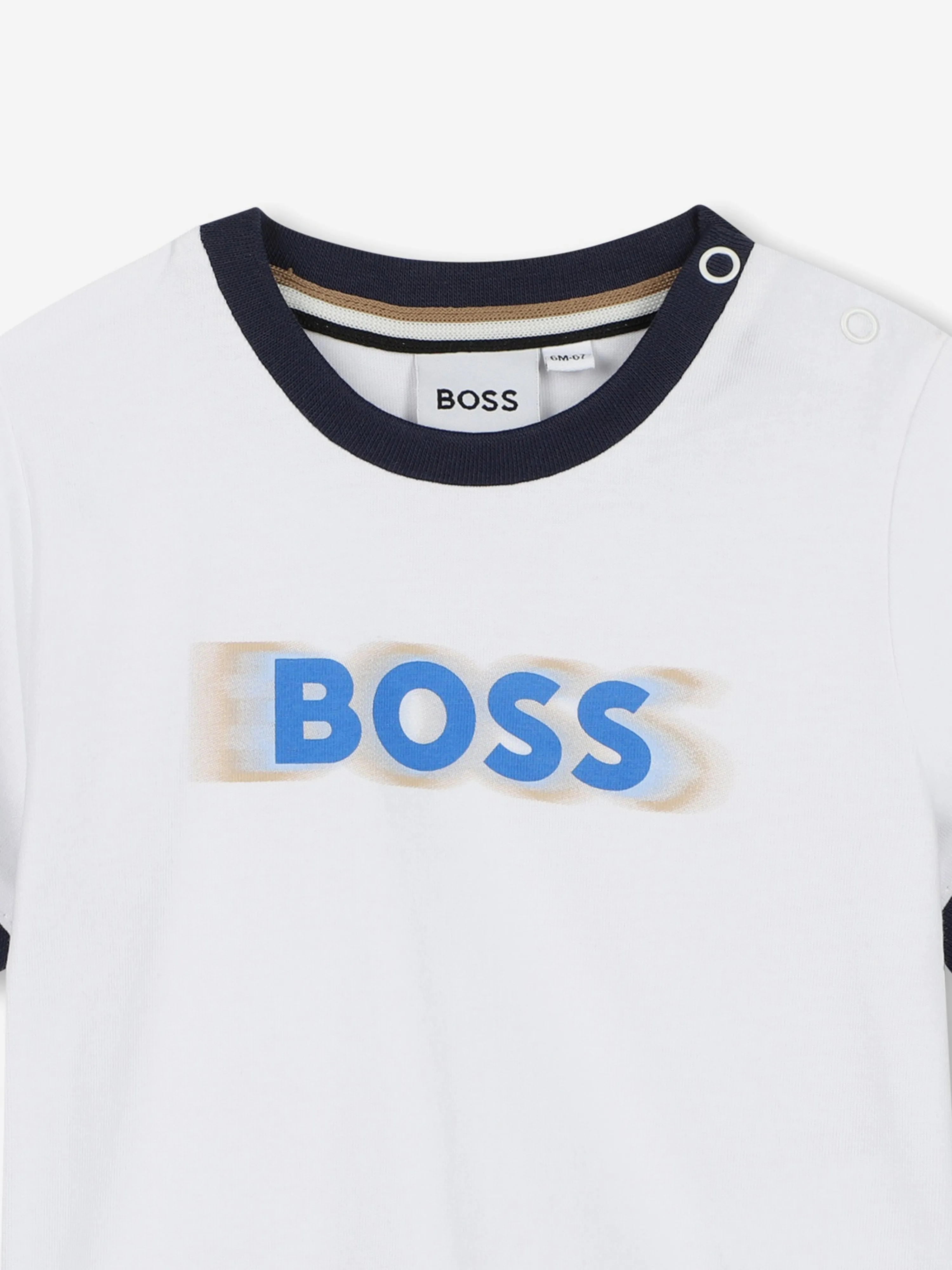 BOSS Baby Boys Logo Print T-Shirt in White