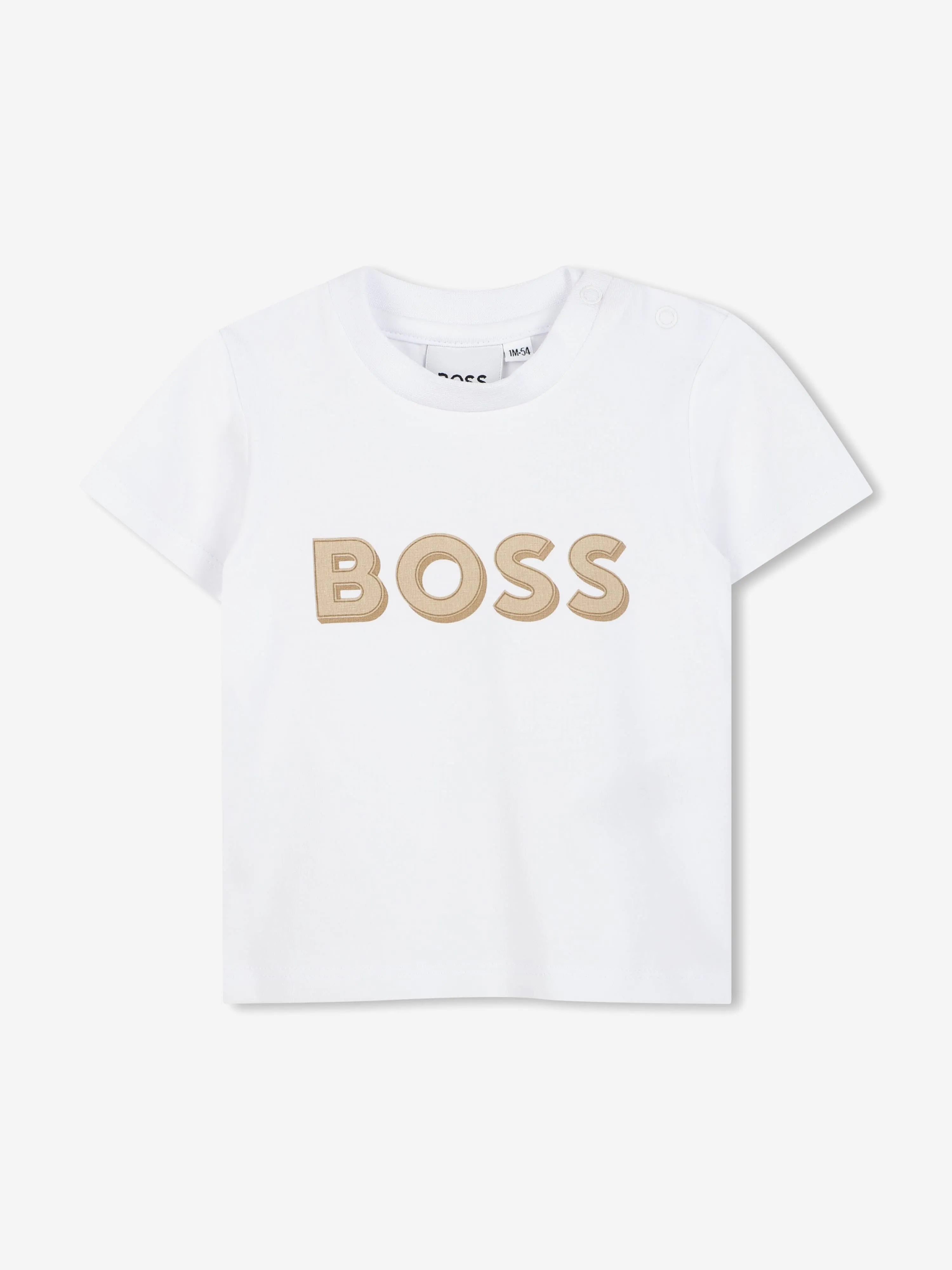 BOSS Baby Boys Tracksuit Set in Beige