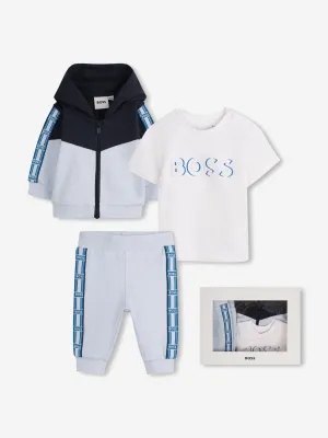 BOSS Baby Boys Tracksuit Set in Blue