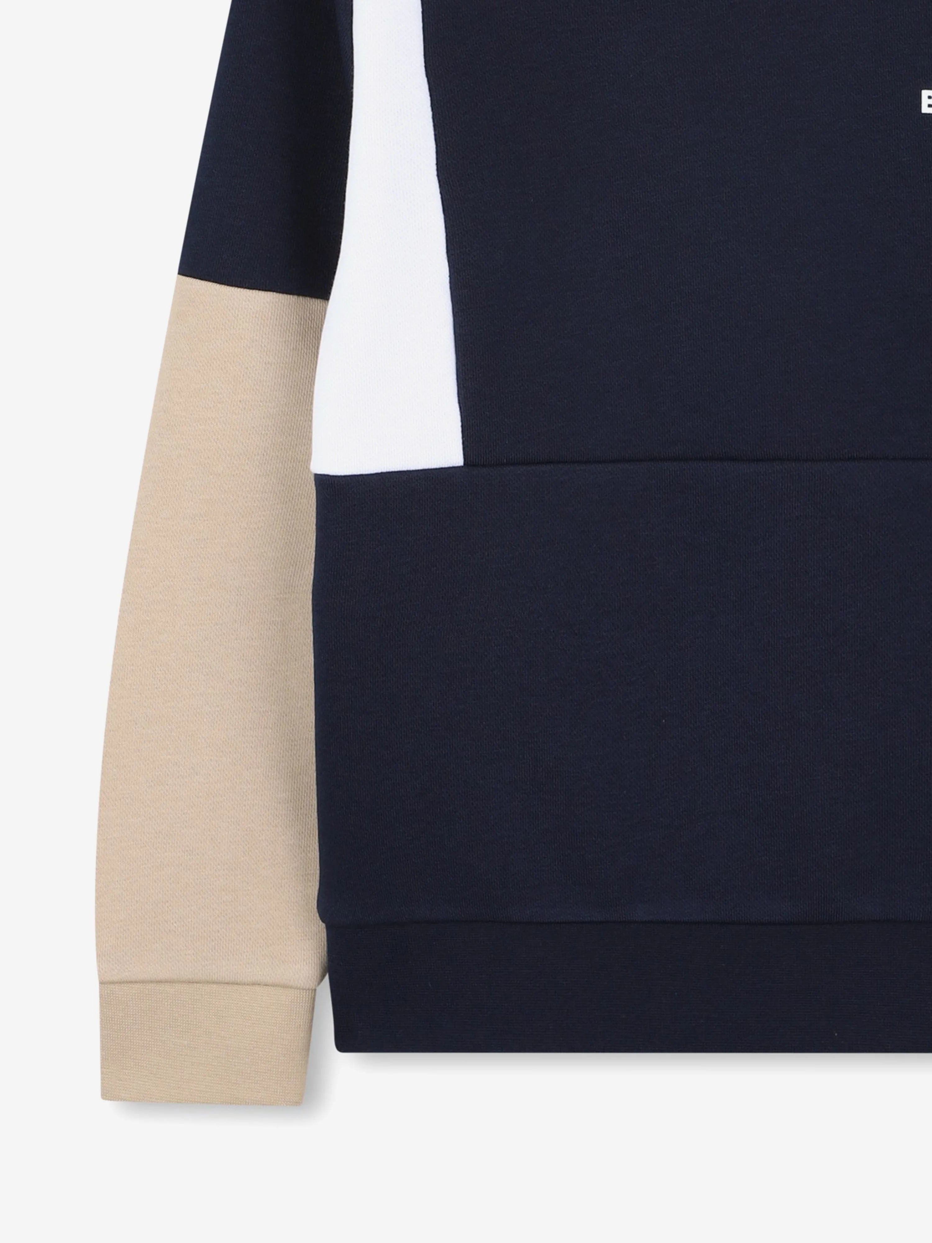 BOSS Boys Contrast Sweatshirt in Navy