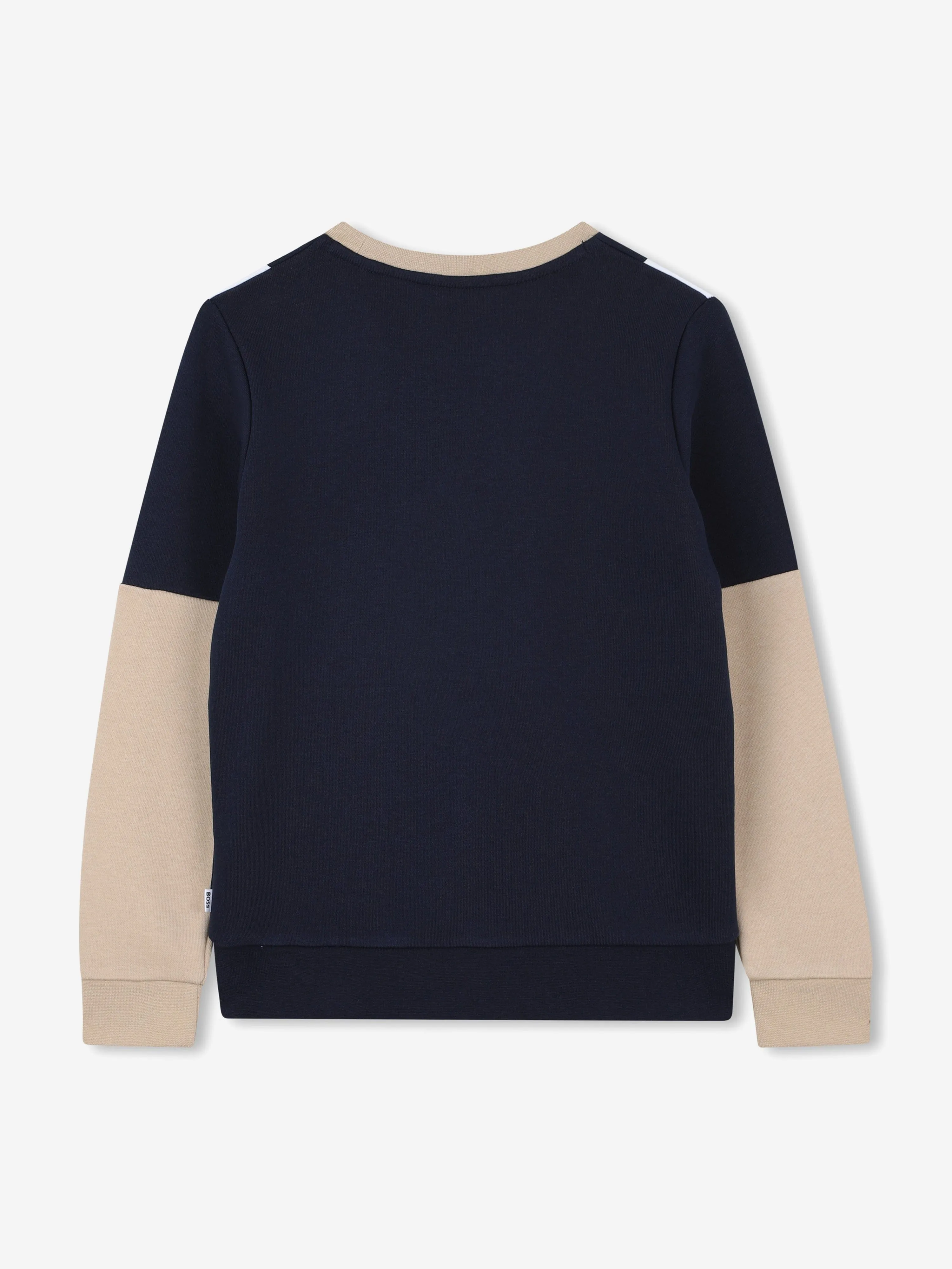 BOSS Boys Contrast Sweatshirt in Navy