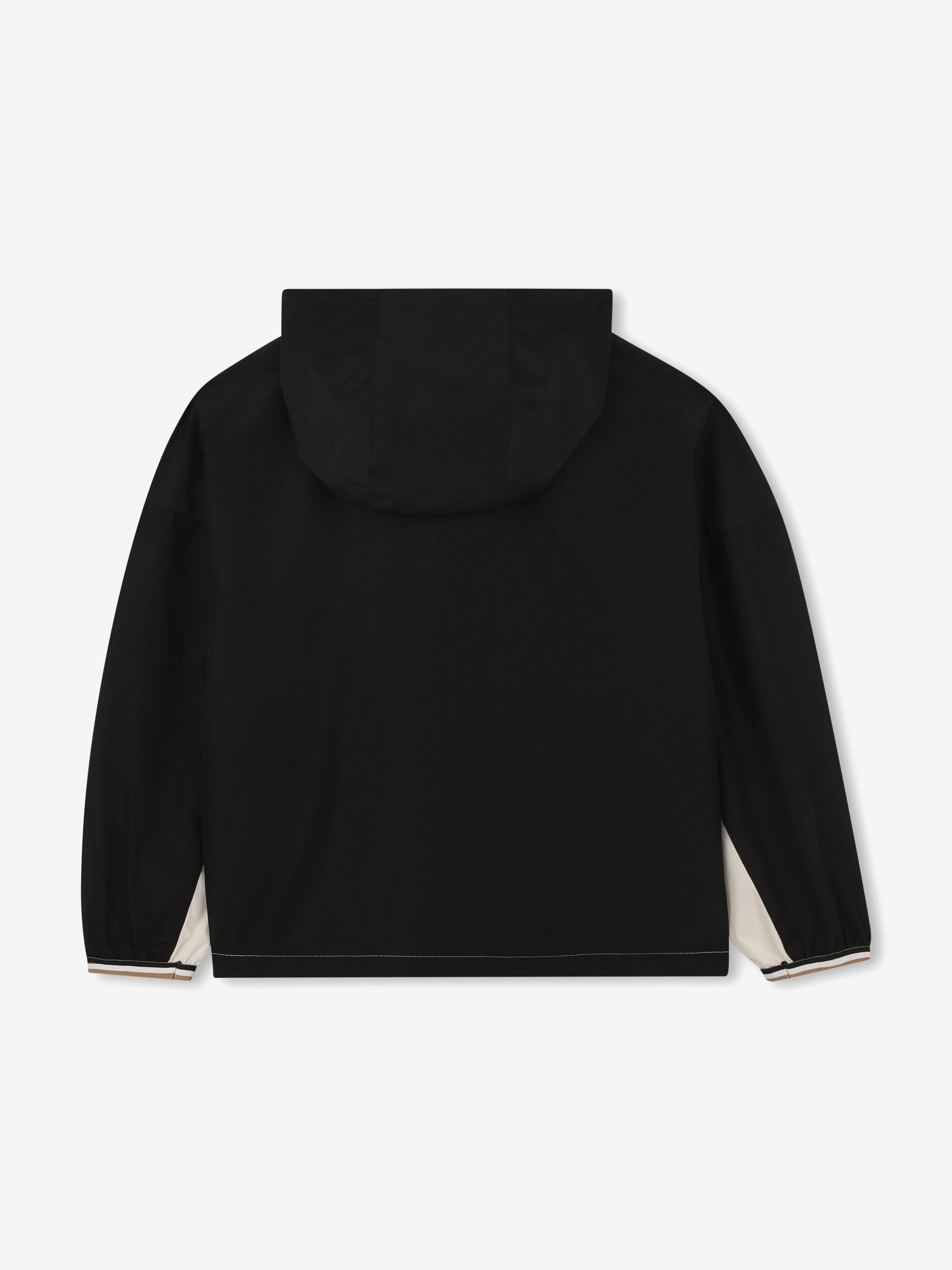 BOSS Boys Hooded Windbreaker in Black