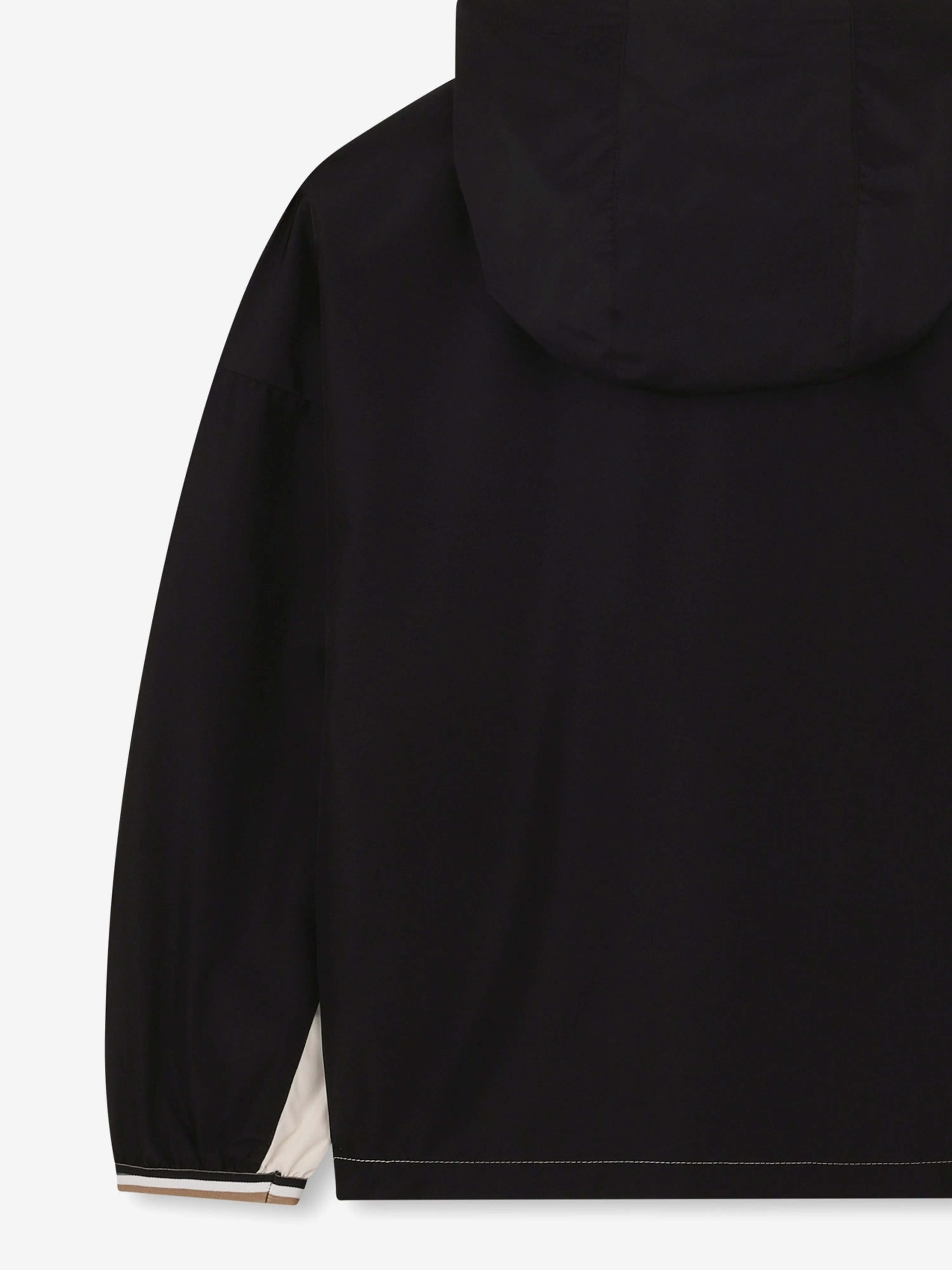 BOSS Boys Hooded Windbreaker in Black
