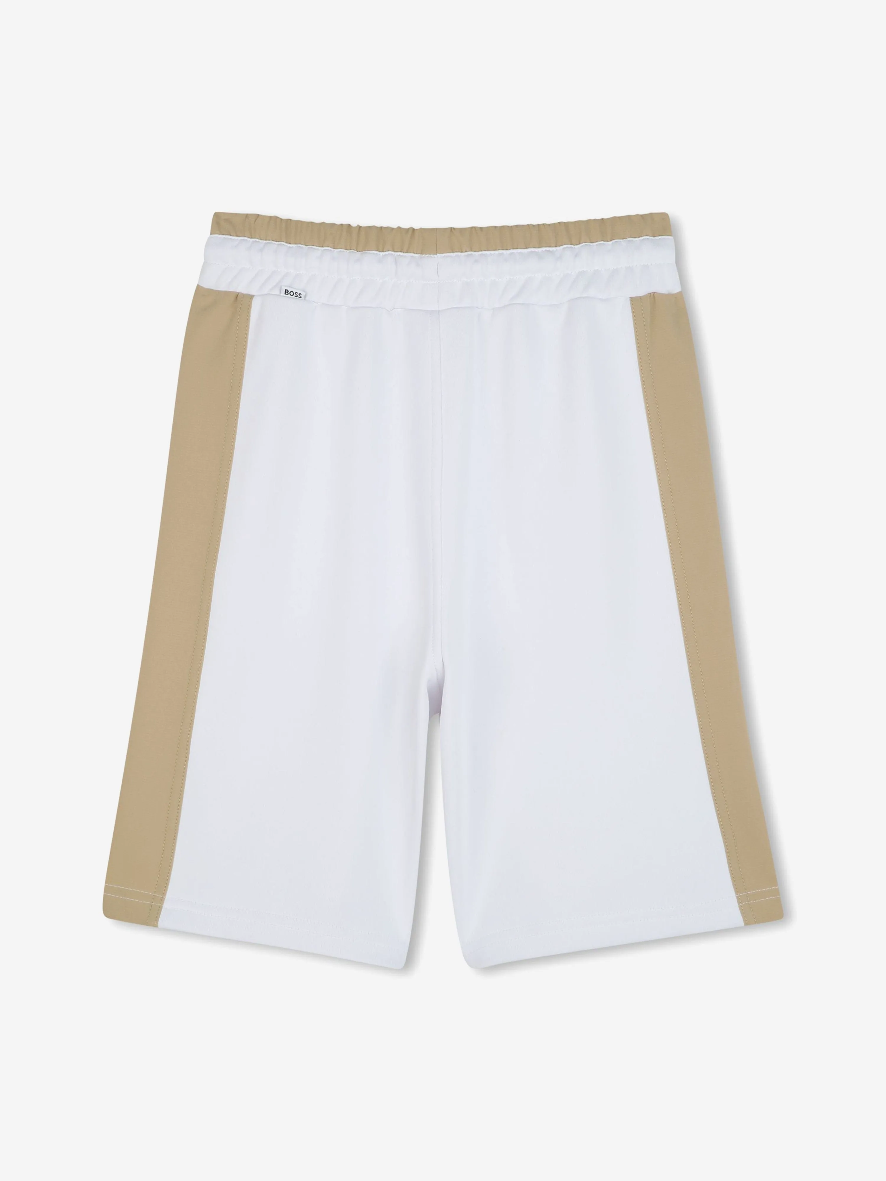 BOSS Boys Logo Bermuda Shorts in White