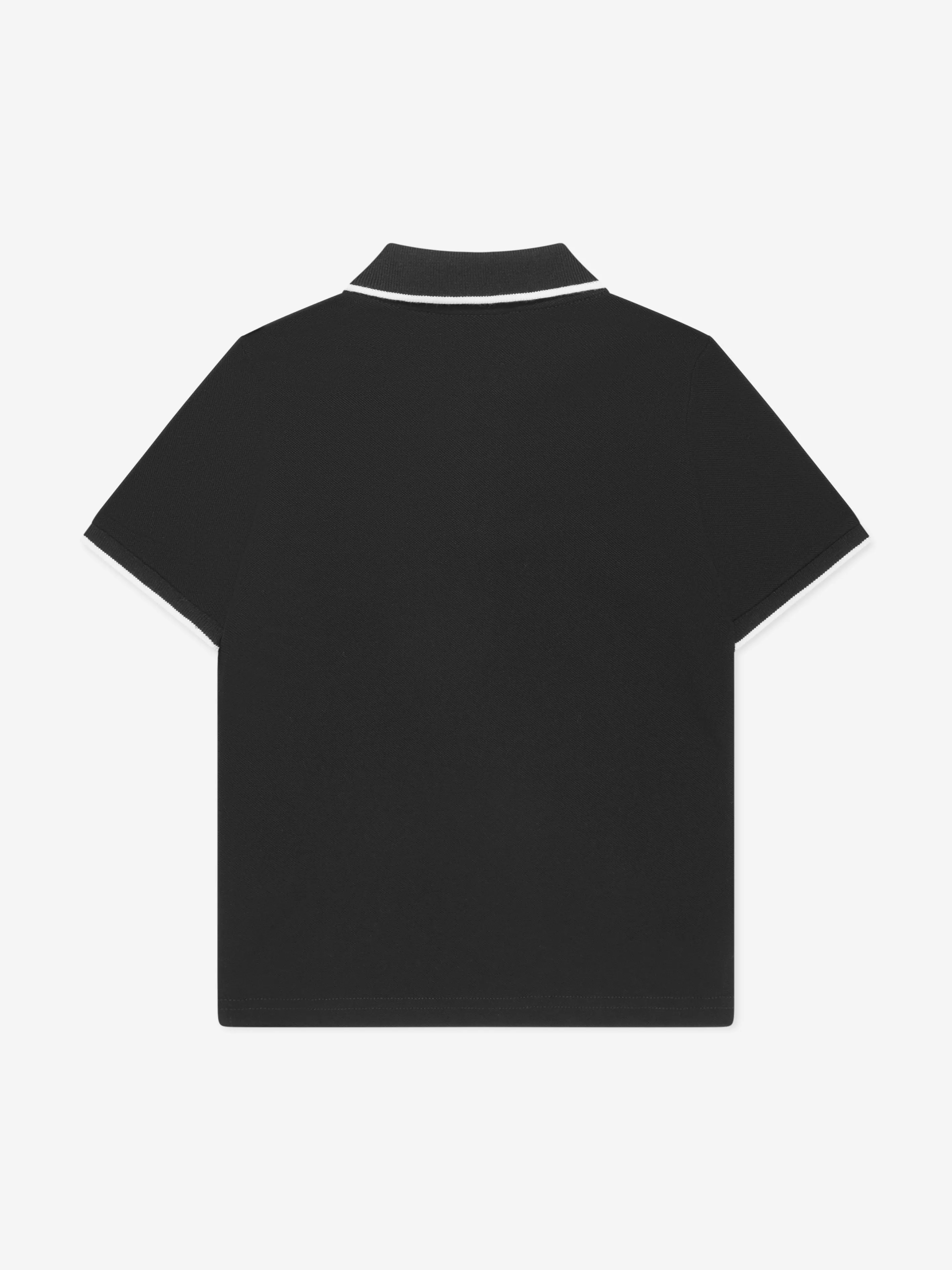BOSS Boys Logo Polo Shirt in Black