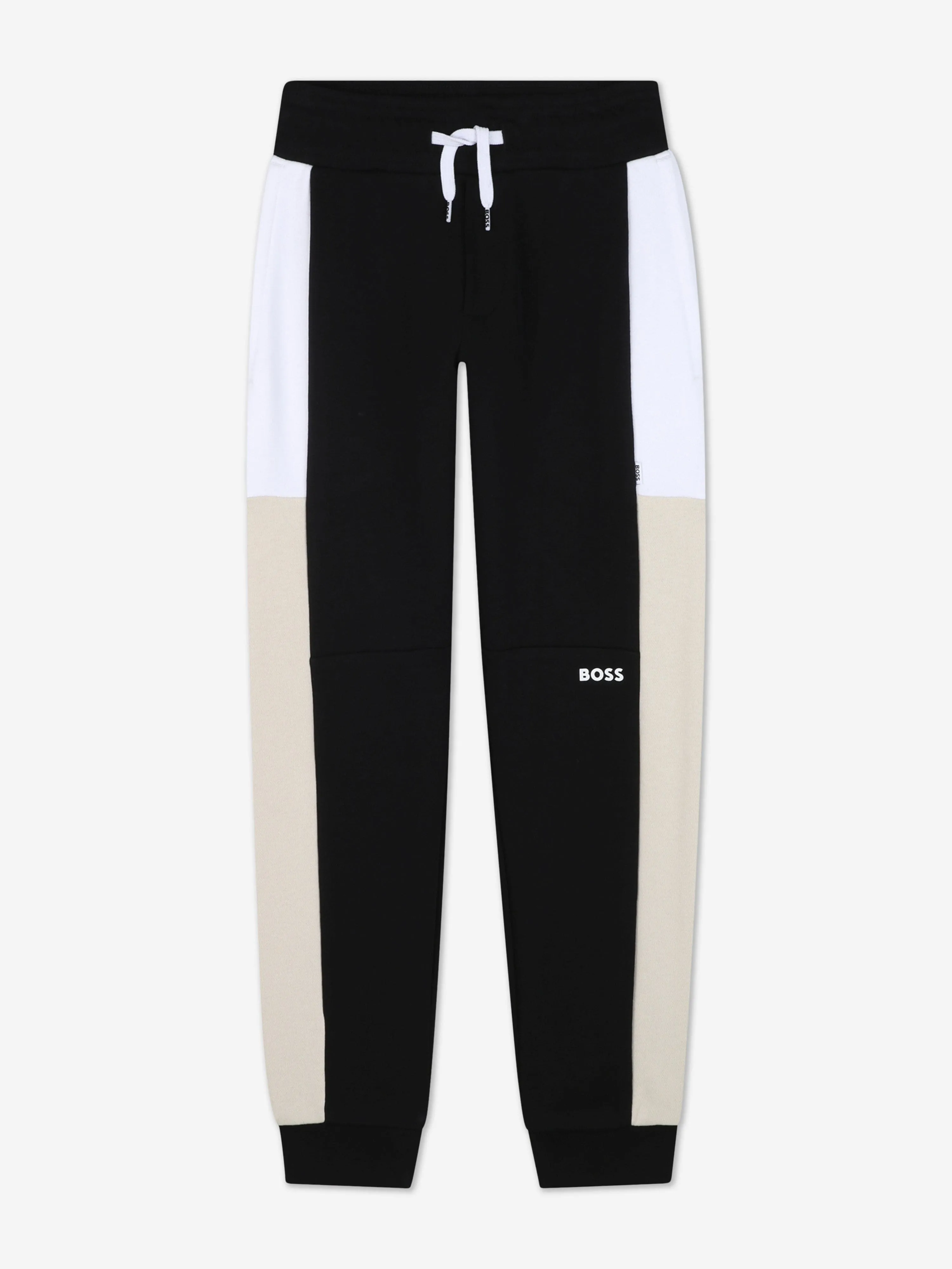 BOSS Boys Logo Tracksuit in Black