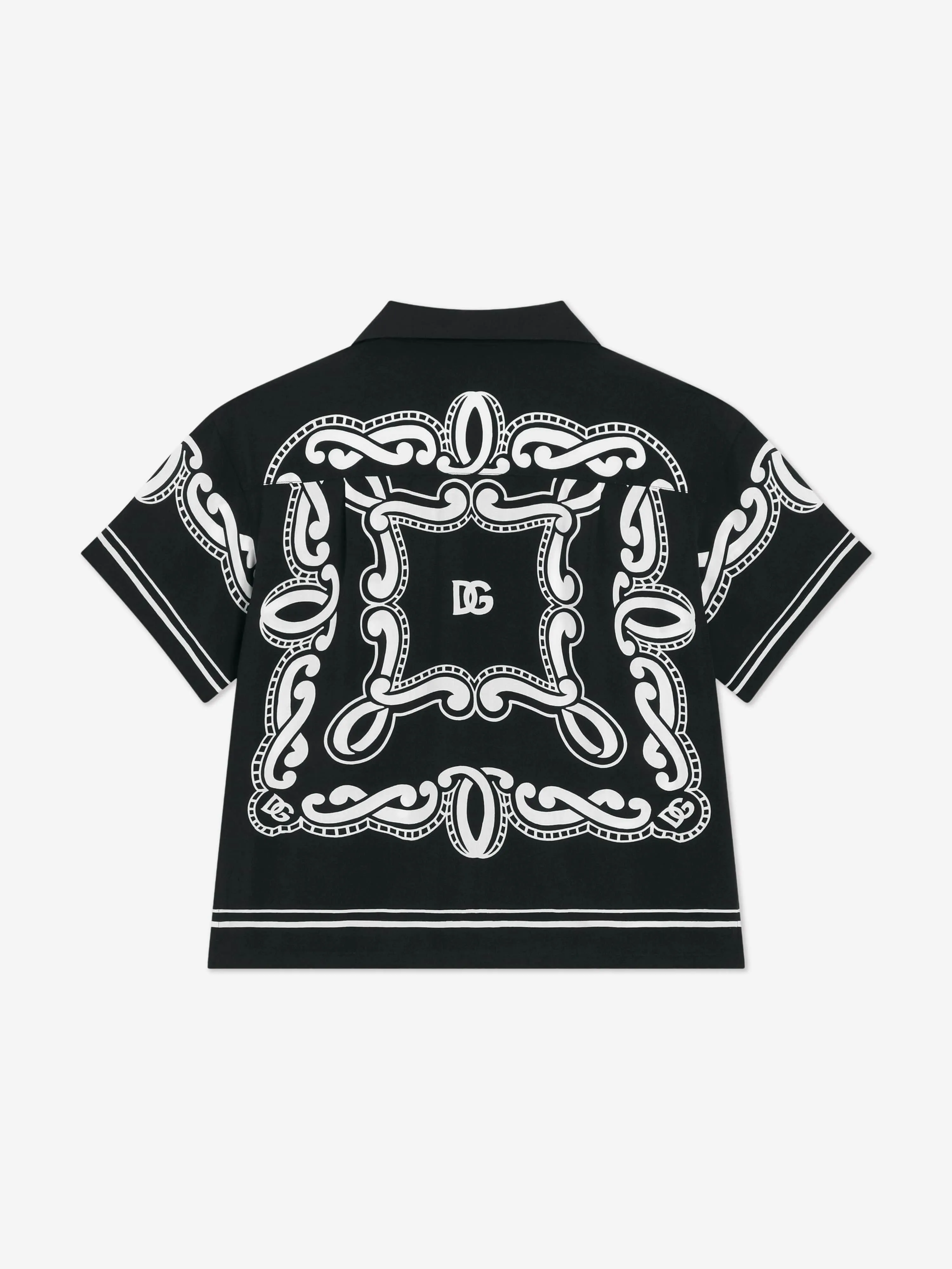 Boys Bandana Print Shirt in Black