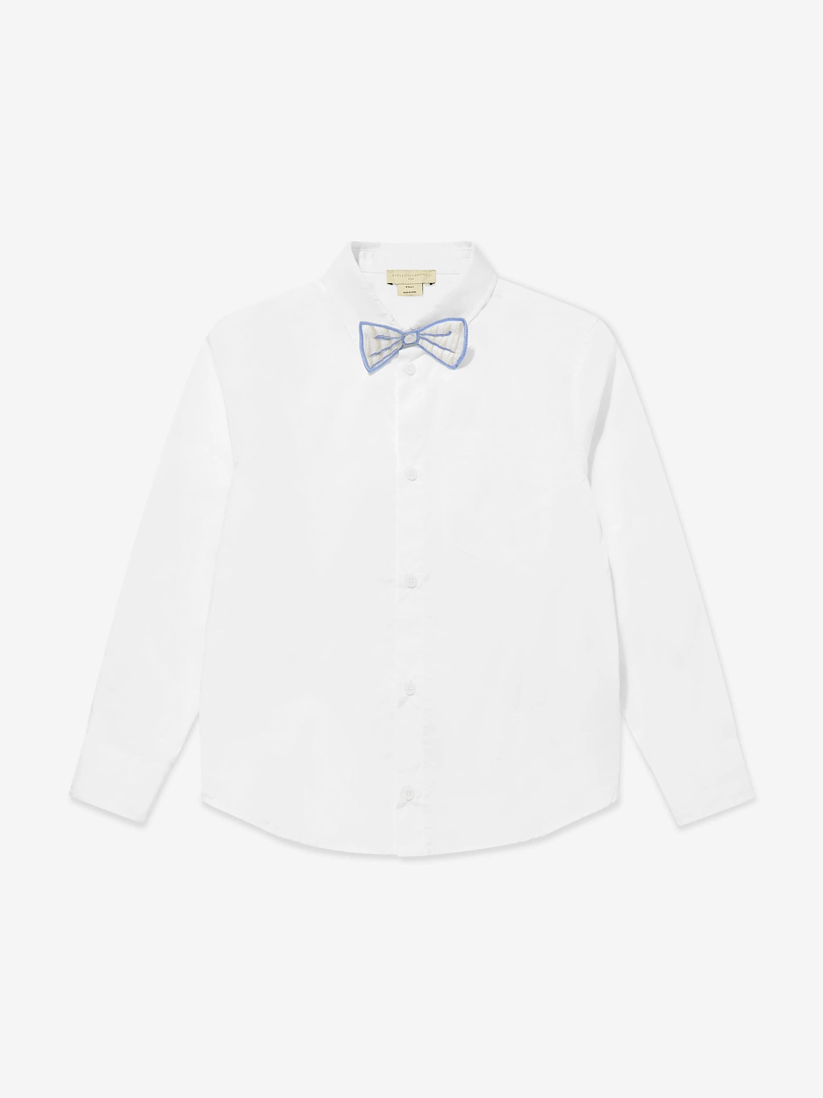 Boys Bow Tie Shirt in White