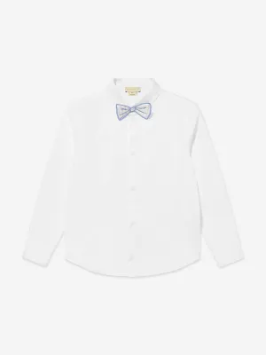 Boys Bow Tie Shirt in White