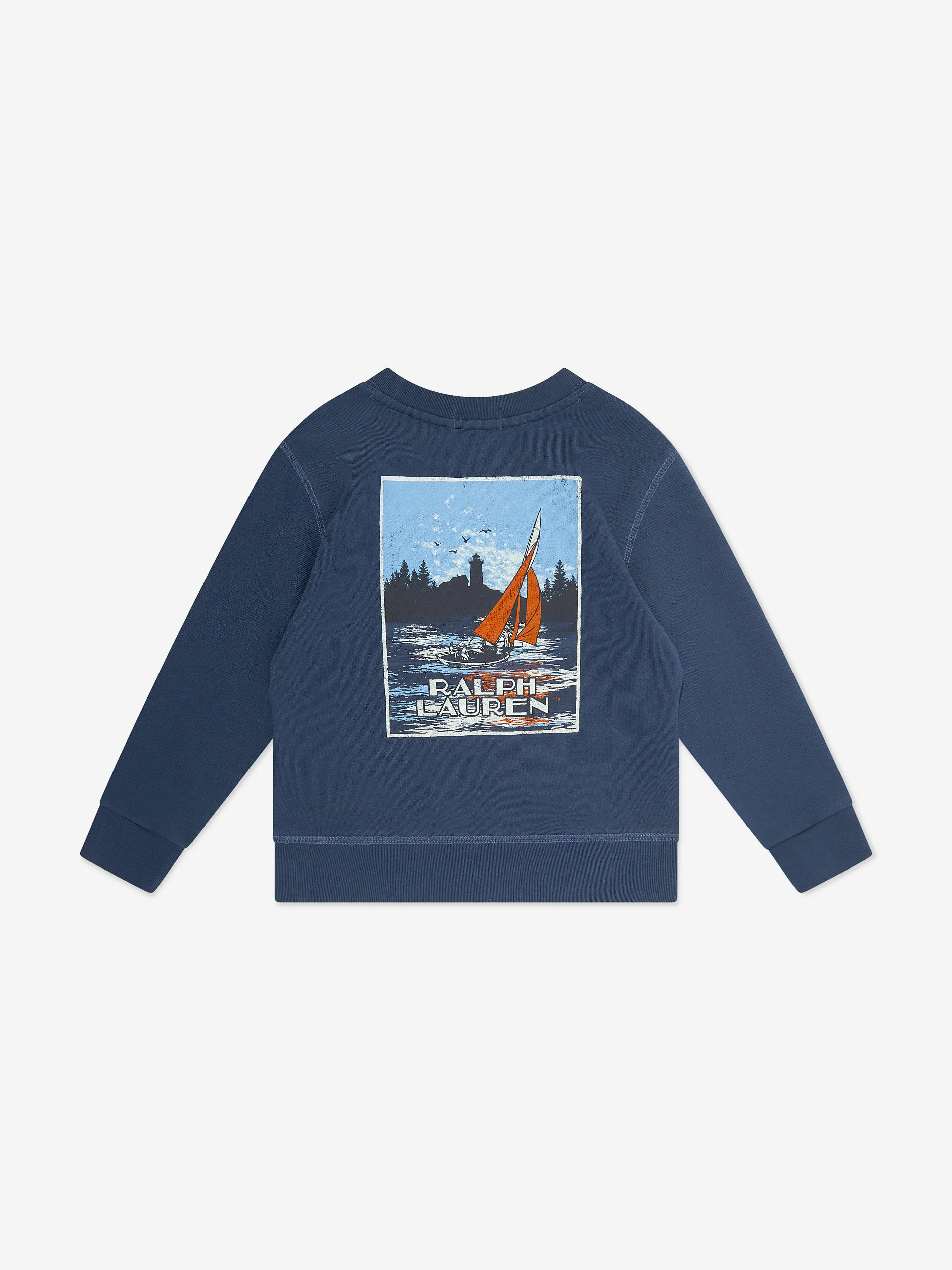 Boys Branded Sweatshirt in Navy