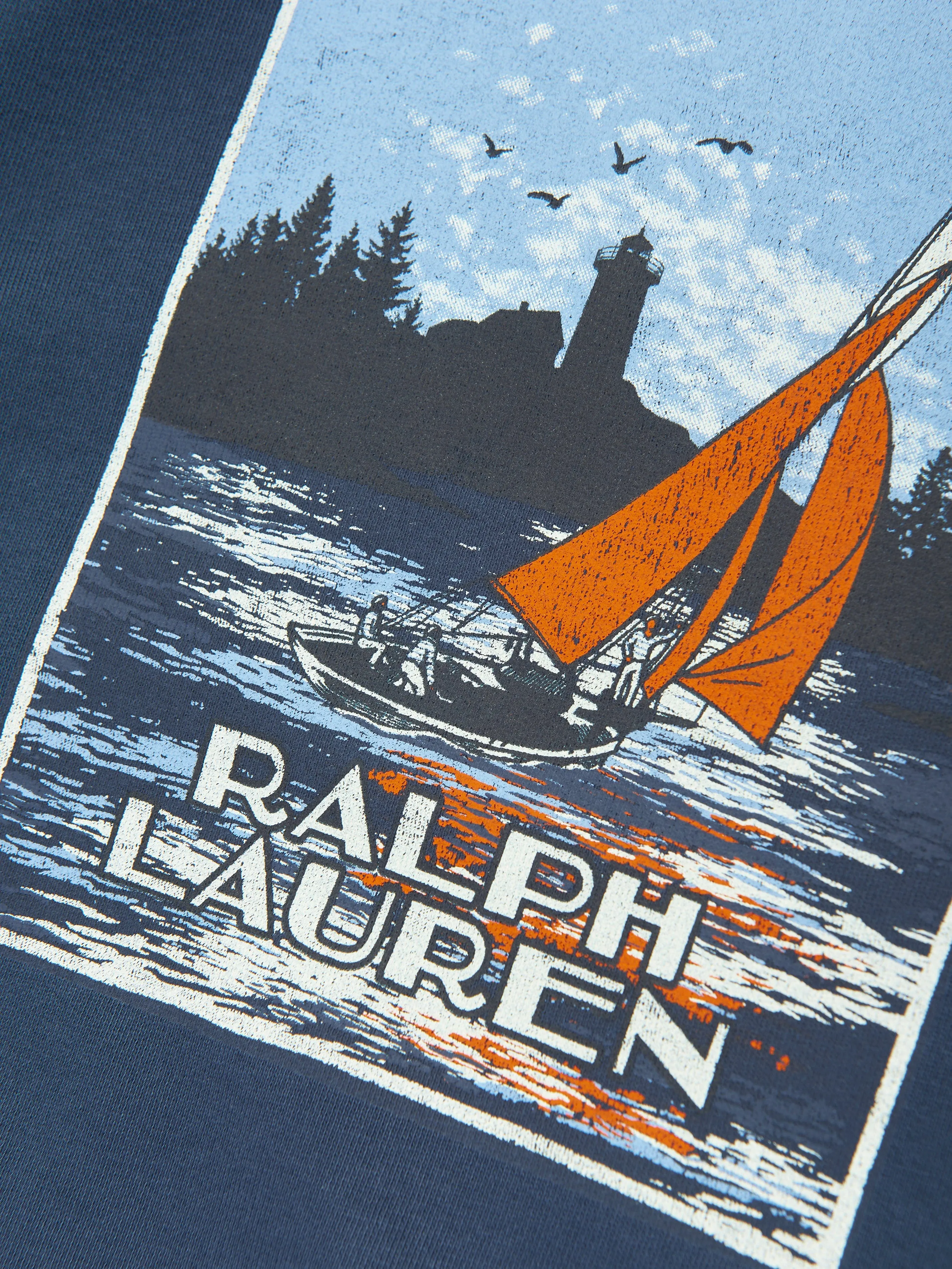 Boys Branded Sweatshirt in Navy