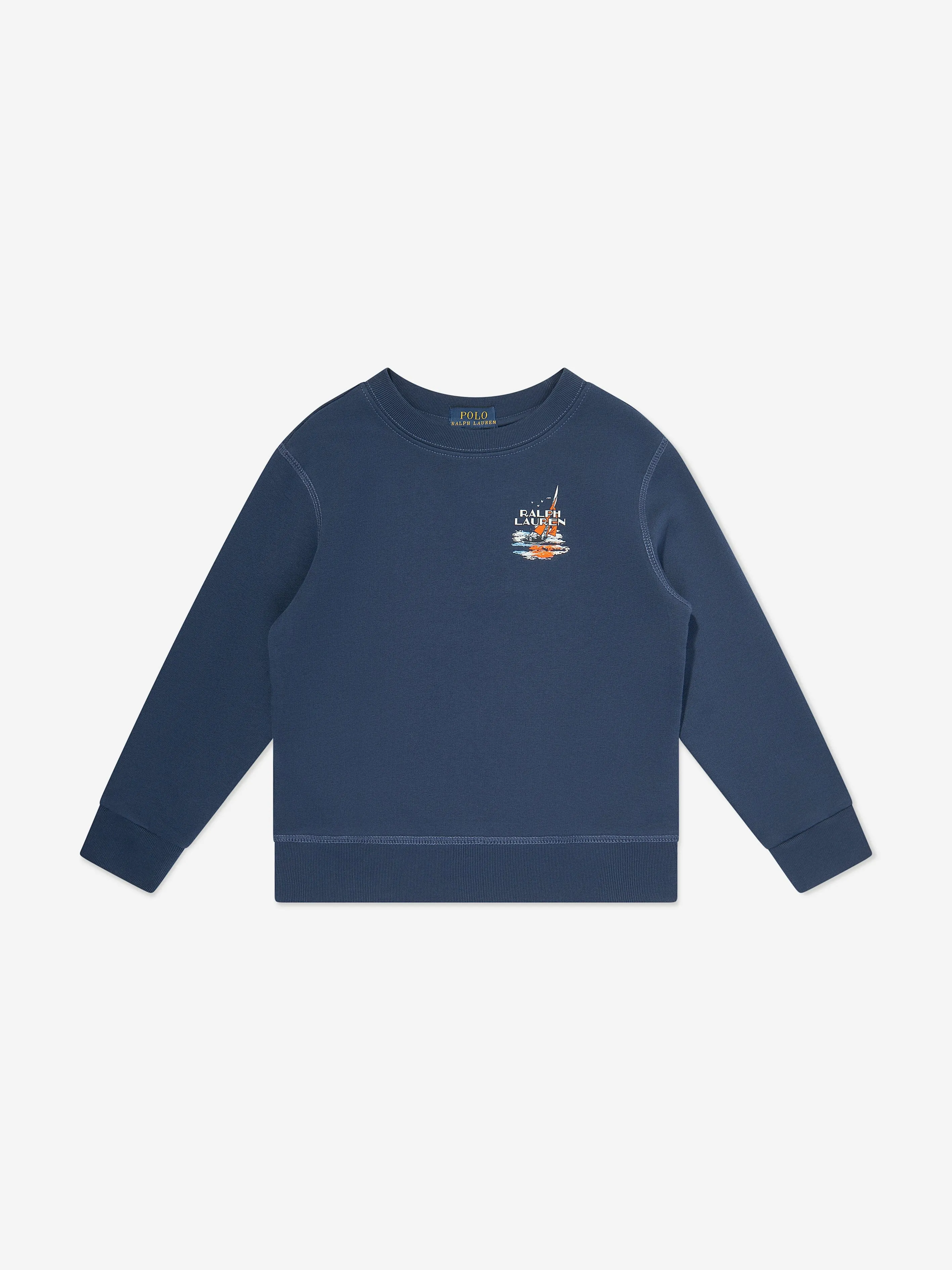 Boys Branded Sweatshirt in Navy