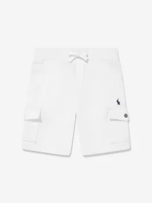 Boys Cargo Shorts in White