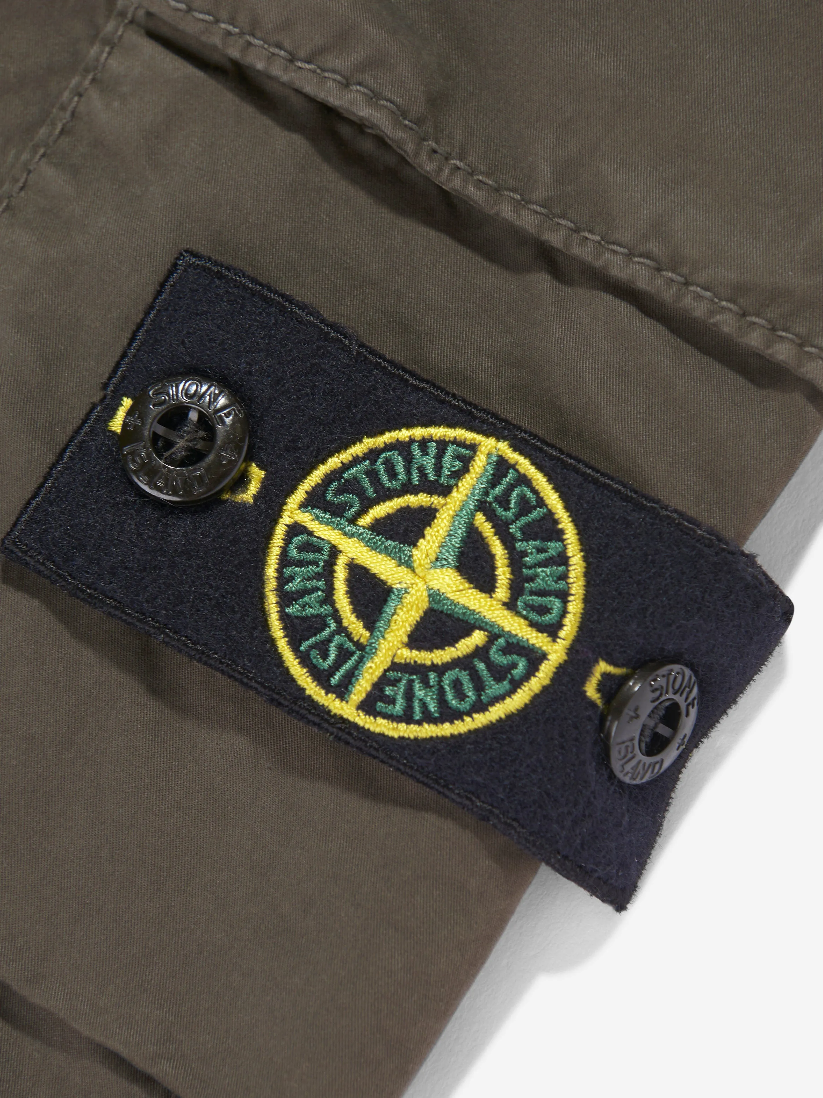 Boys Cargo Trousers in Green