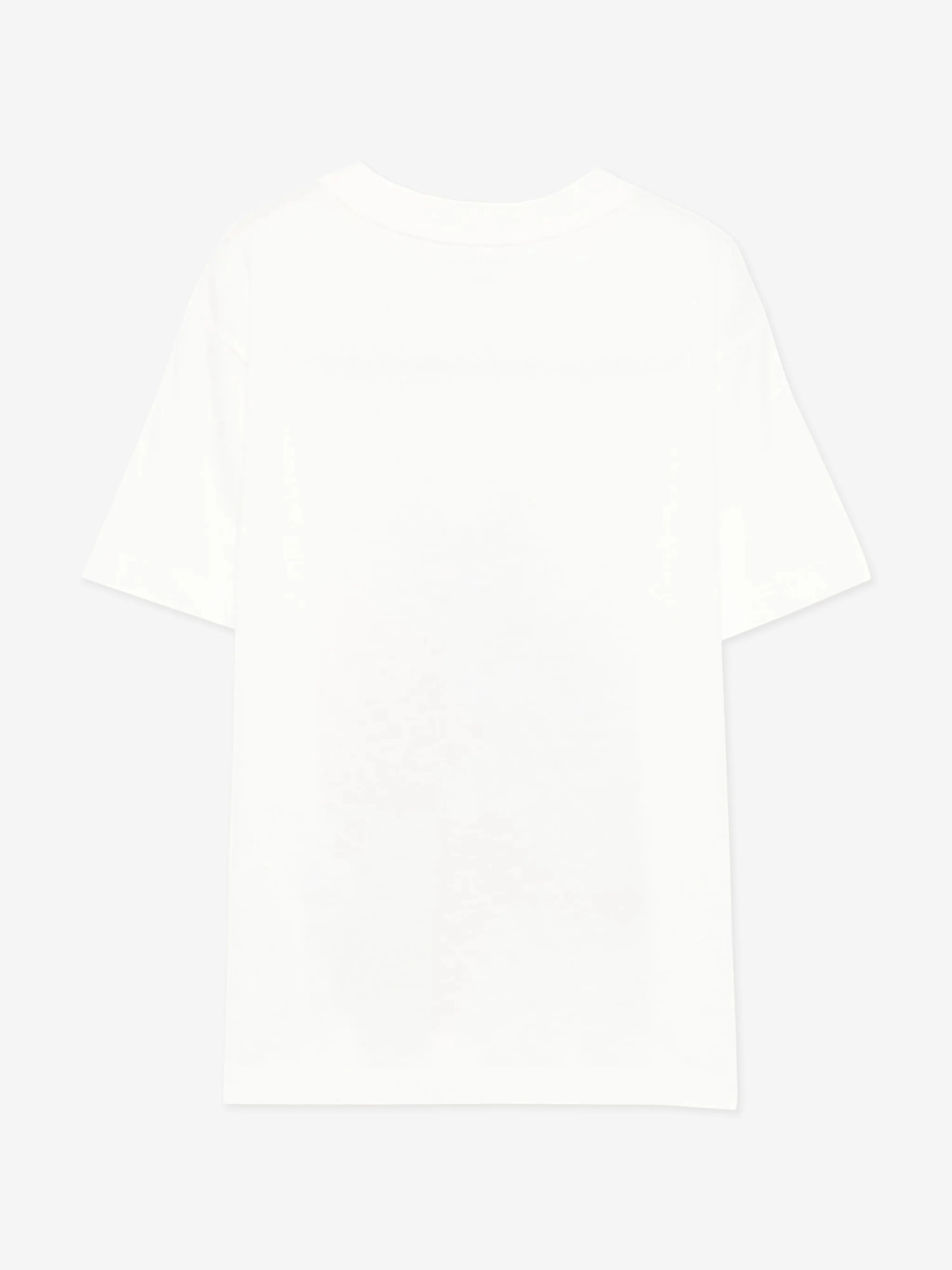 Boys Cat Print T-Shirt in Ivory