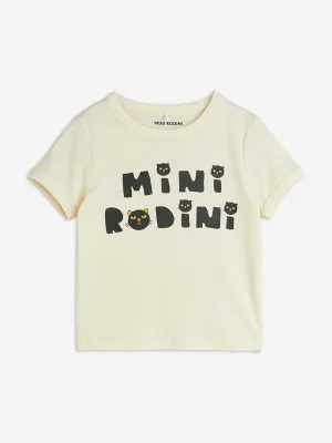 Boys Cats Logo T-Shirt in White