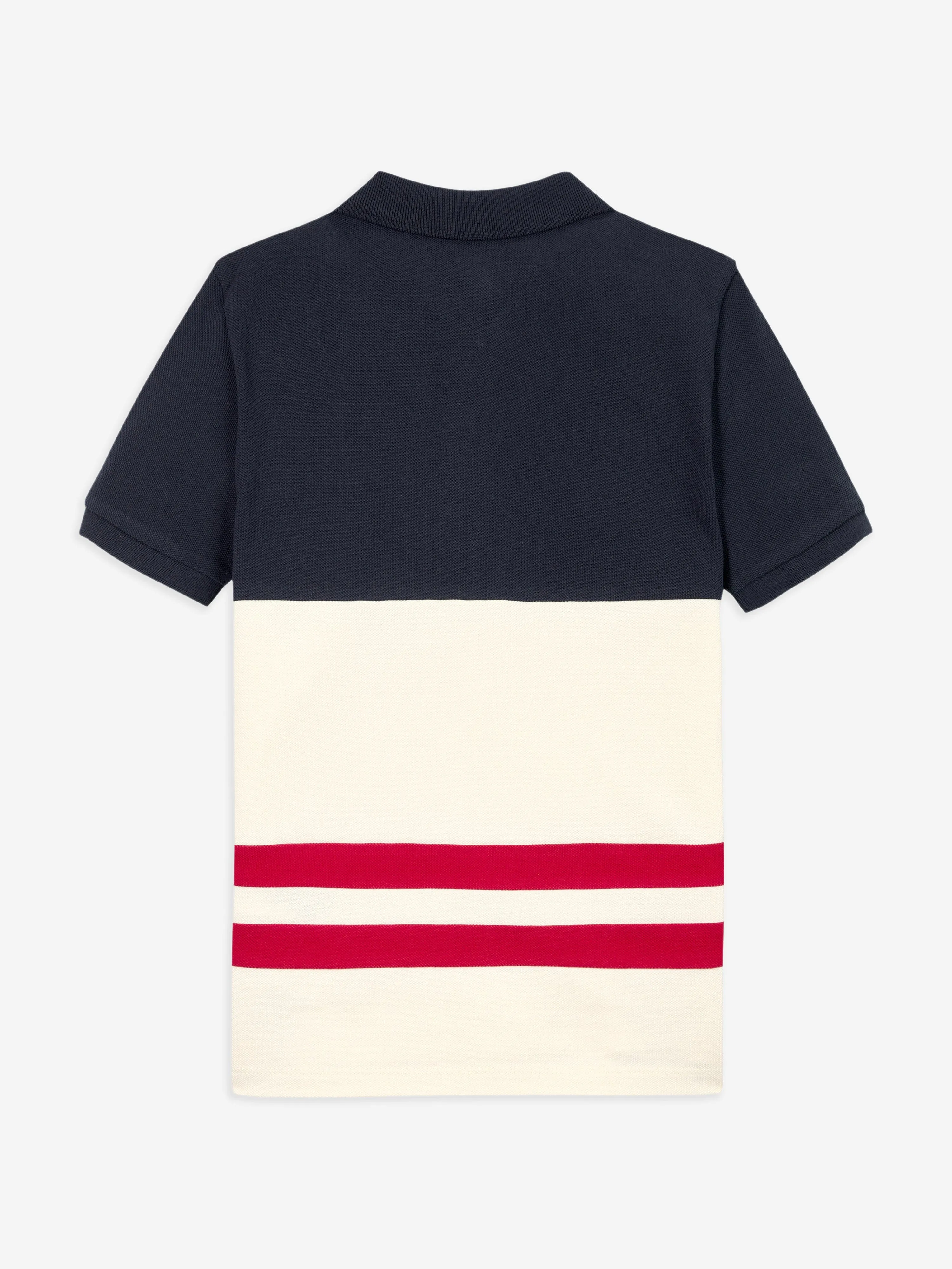 Boys Colourblock Monotype Polo Shirt in Multicolour