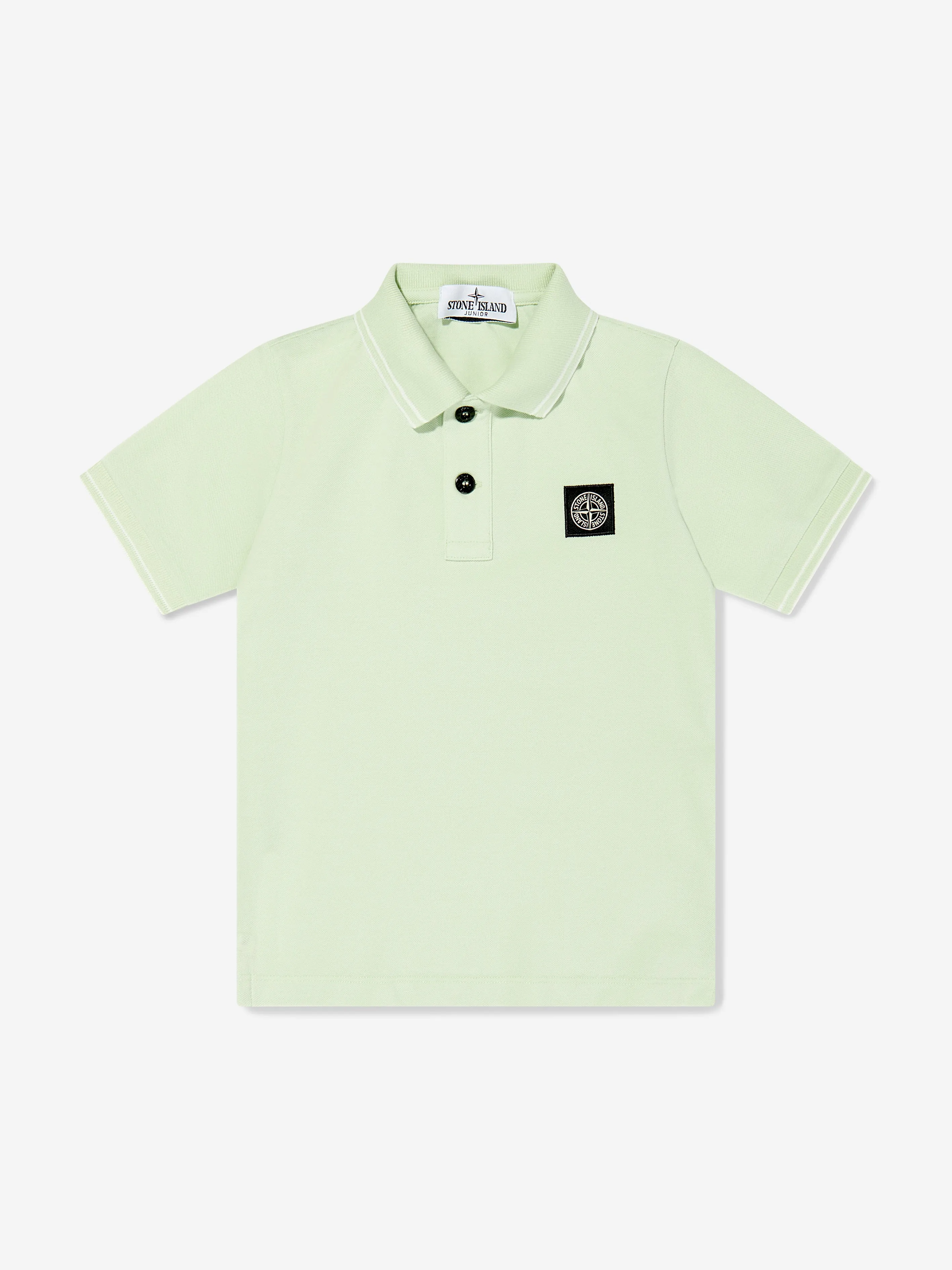 Boys Compass Logo Polo Shirt in Green