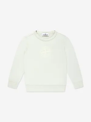 Boys Compass Logo Sweatshirt in Ivory