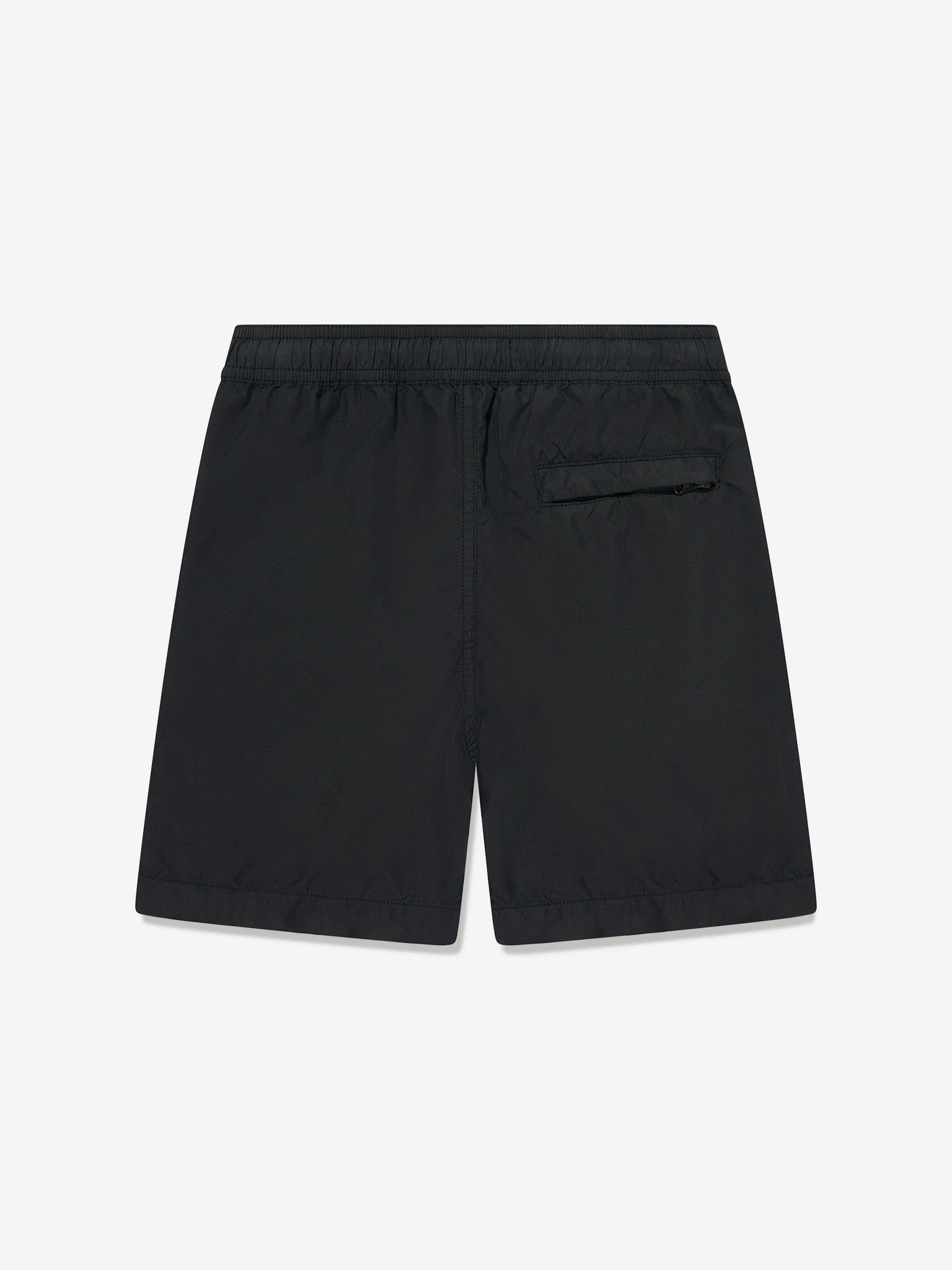 Boys Compass Logo Swim Shorts in Black