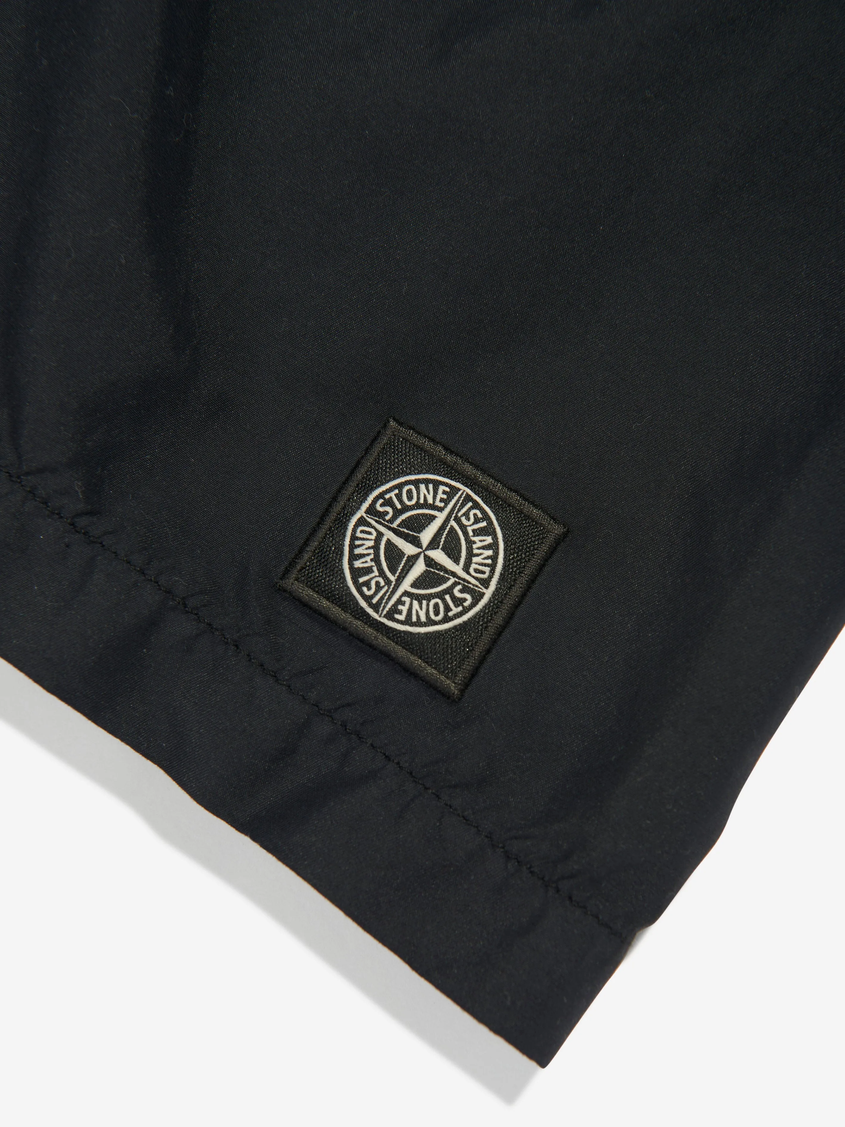 Boys Compass Logo Swim Shorts in Black
