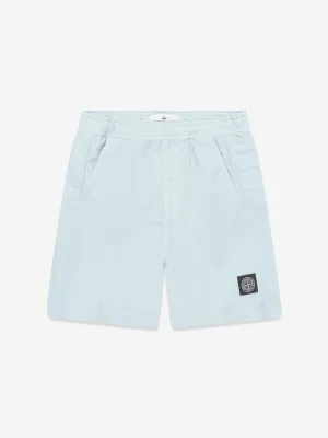 Boys Compass Logo Swim Shorts in Blue