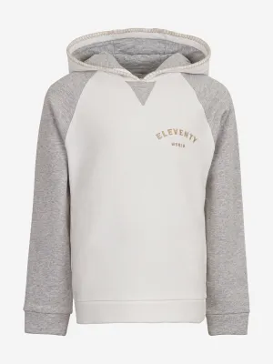 Boys Cotton Hoodie in Ivory