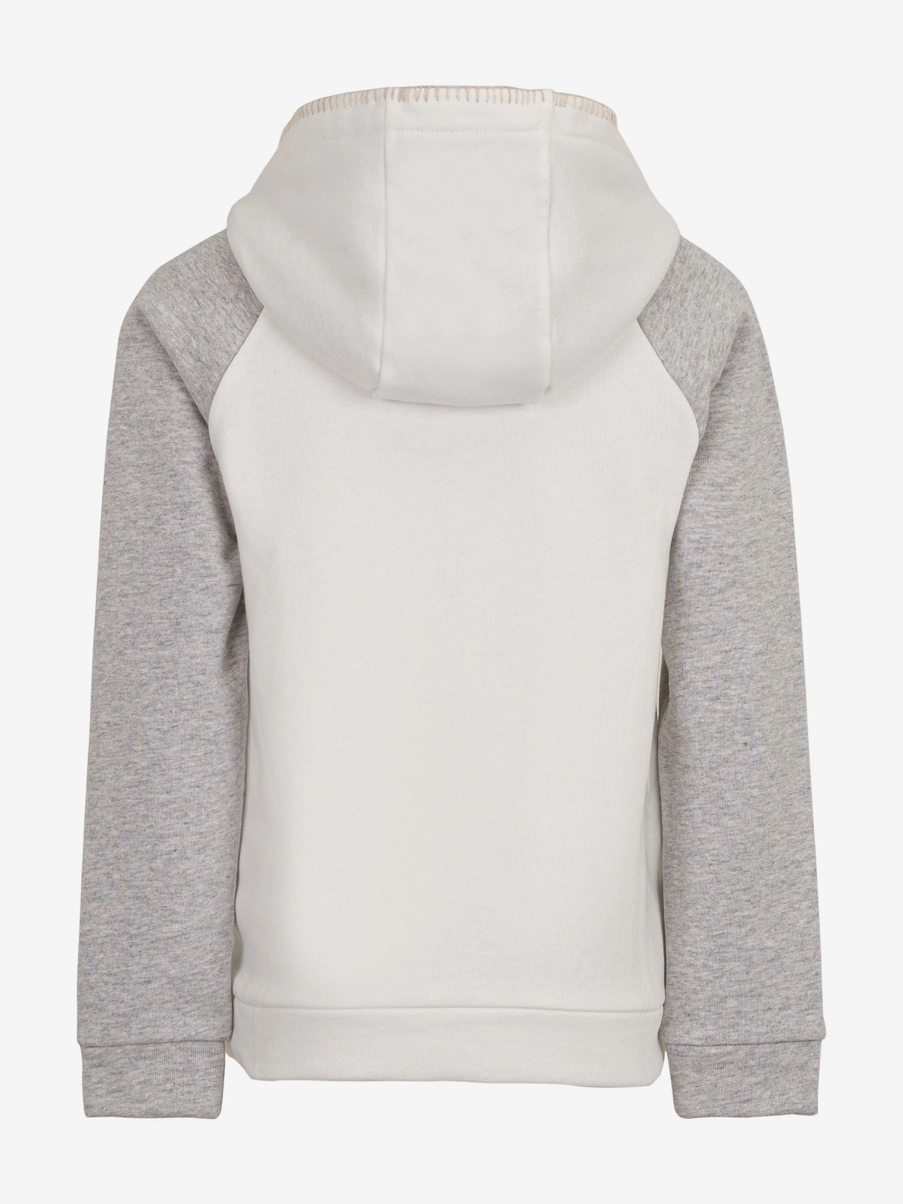 Boys Cotton Hoodie in Ivory