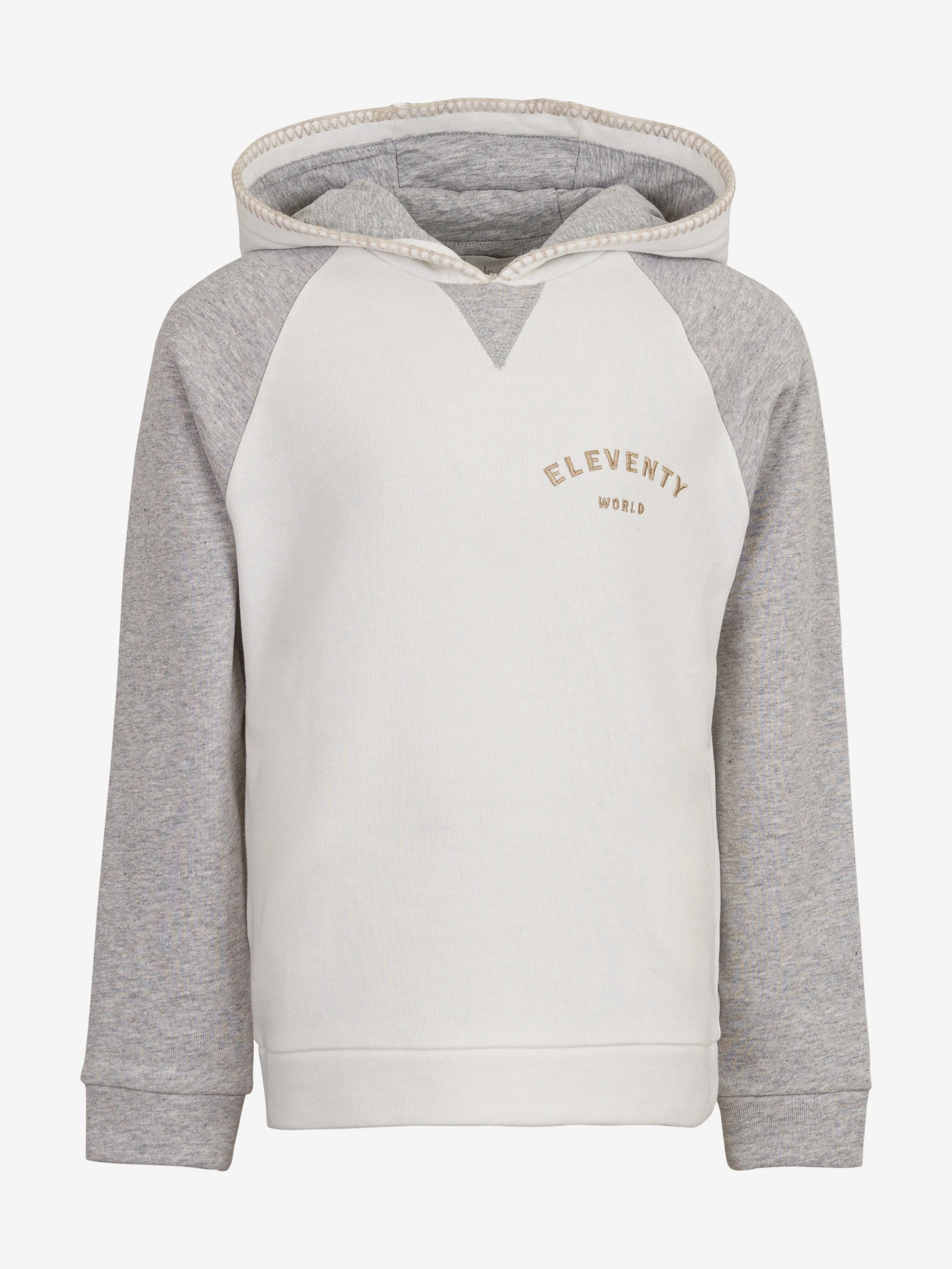 Boys Cotton Hoodie in Ivory