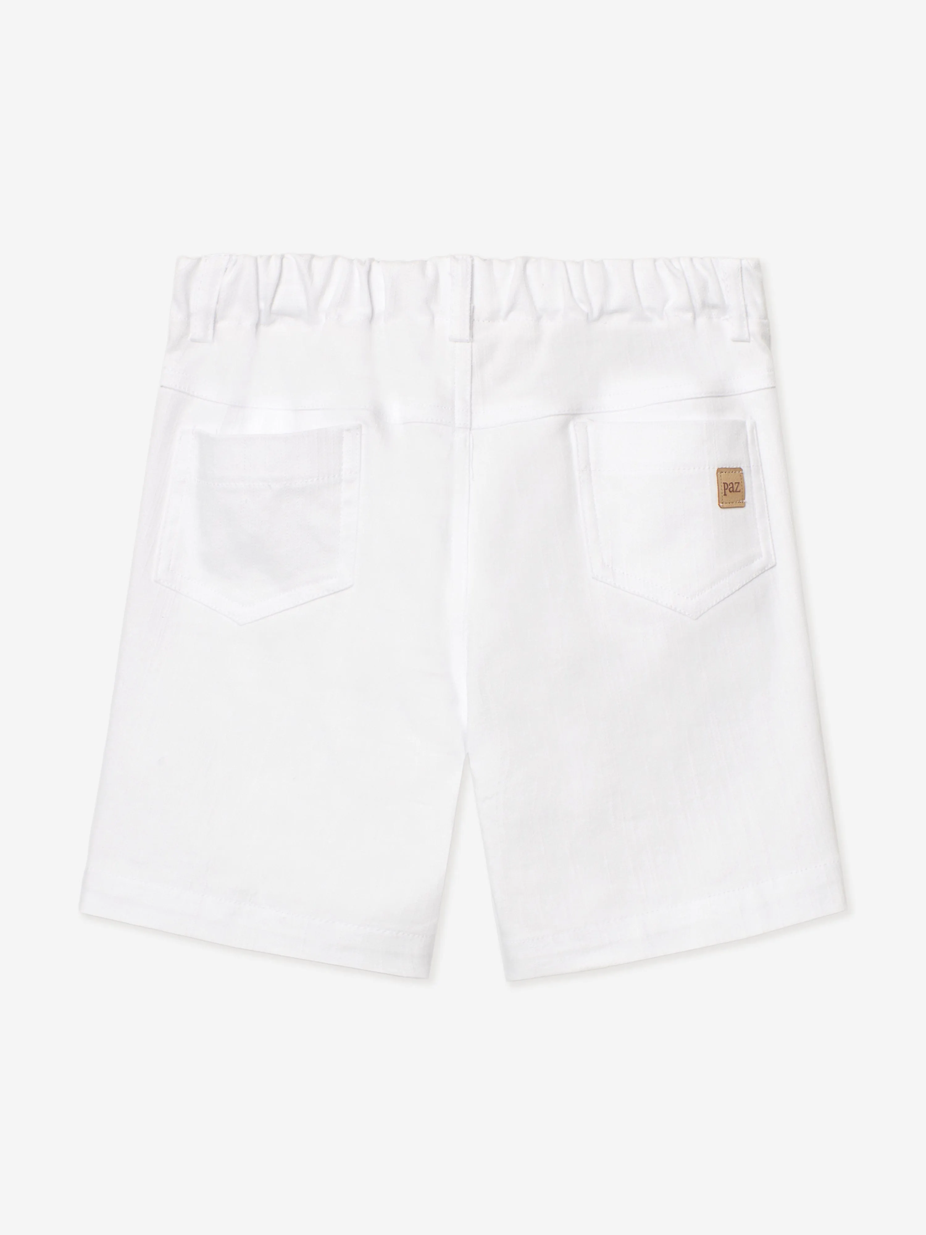 Boys Cotton Shorts in White
