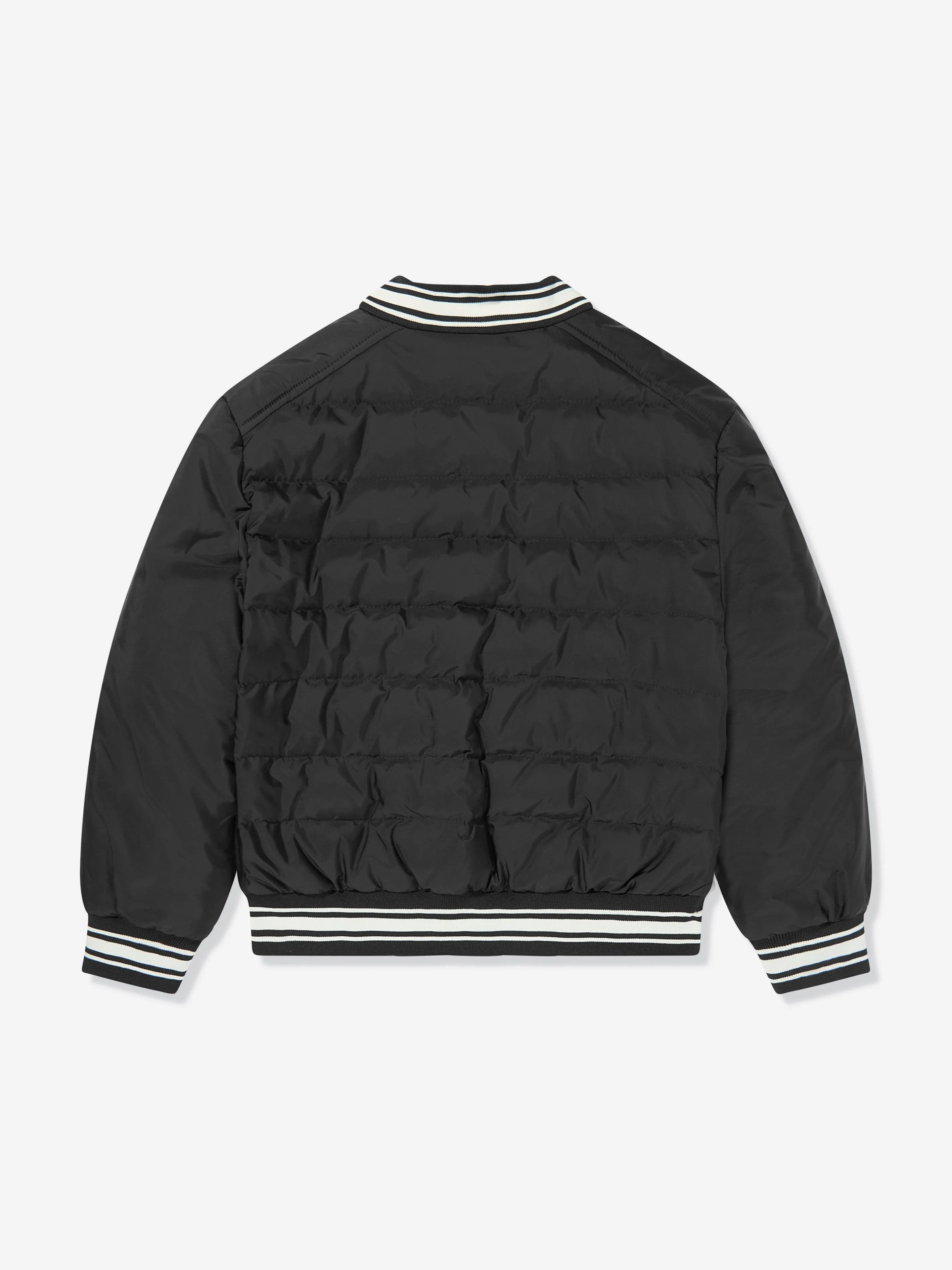 Boys Down Padded Dieter Bomber Jacket in Black